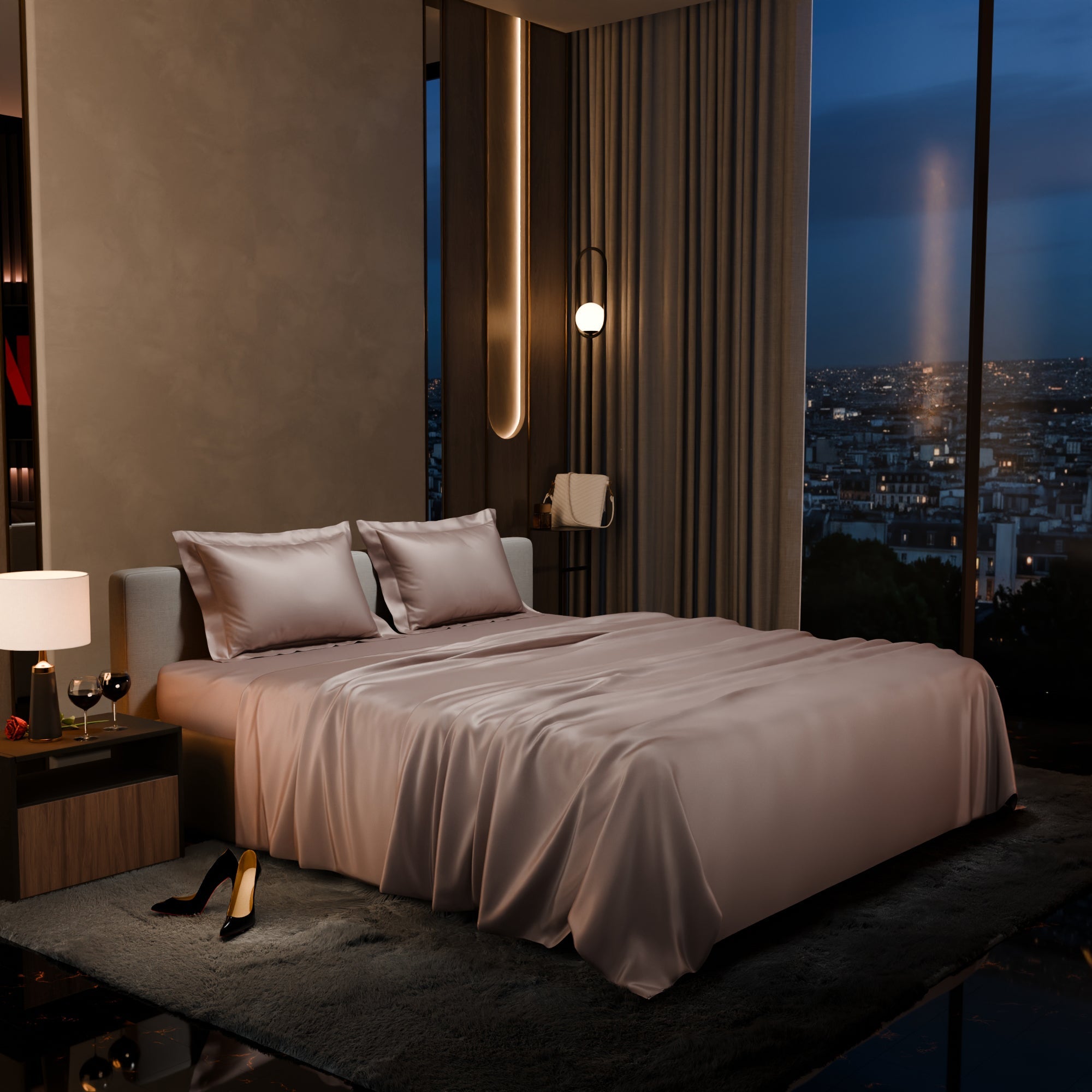 Champagne Flat Bedsheet Set