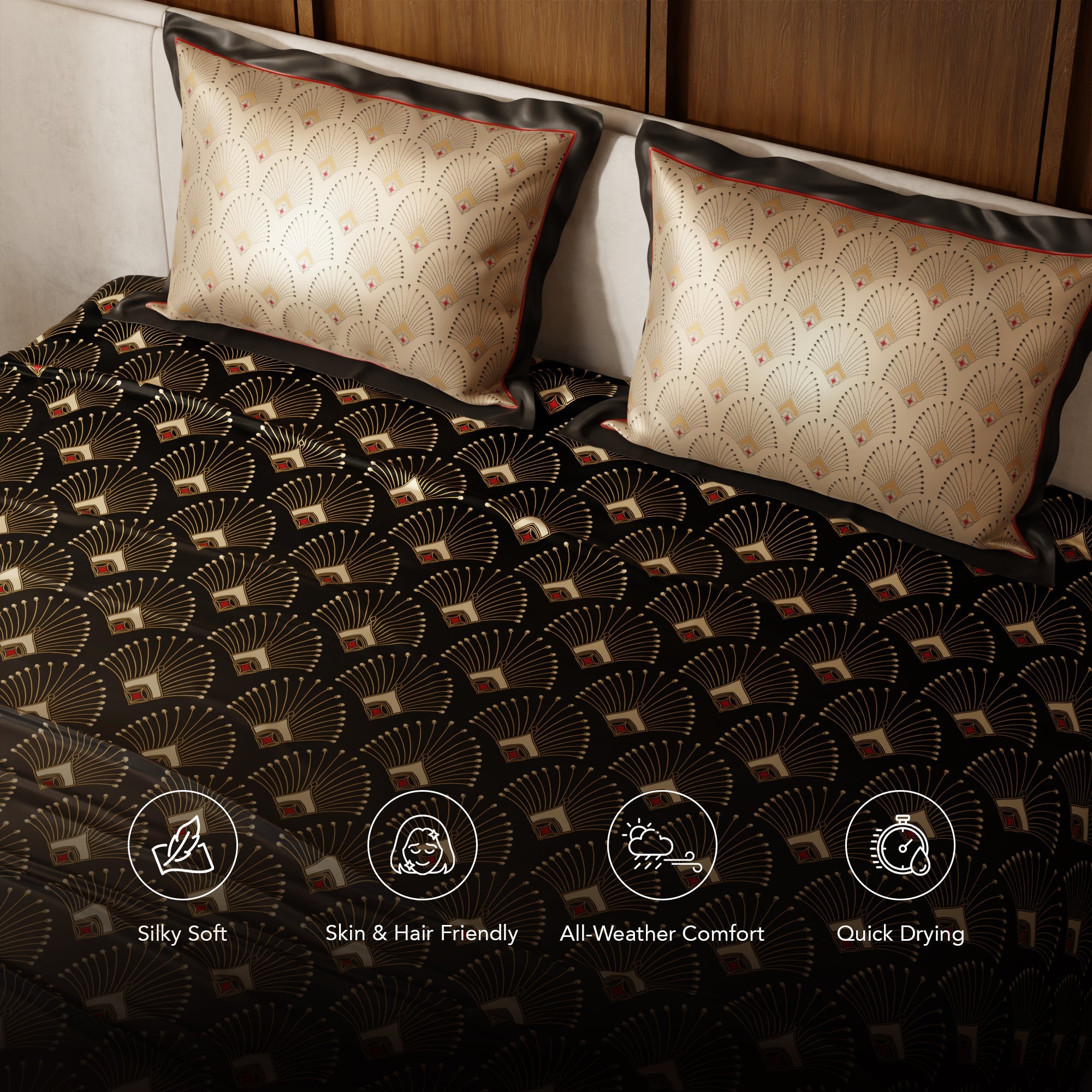 Midnight Glamour Bedsheet Set