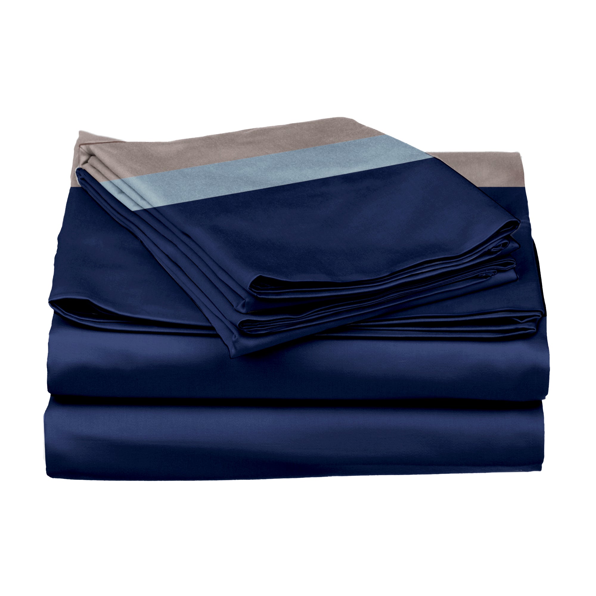 Elegant Tri-Stripes Bedsheet Set