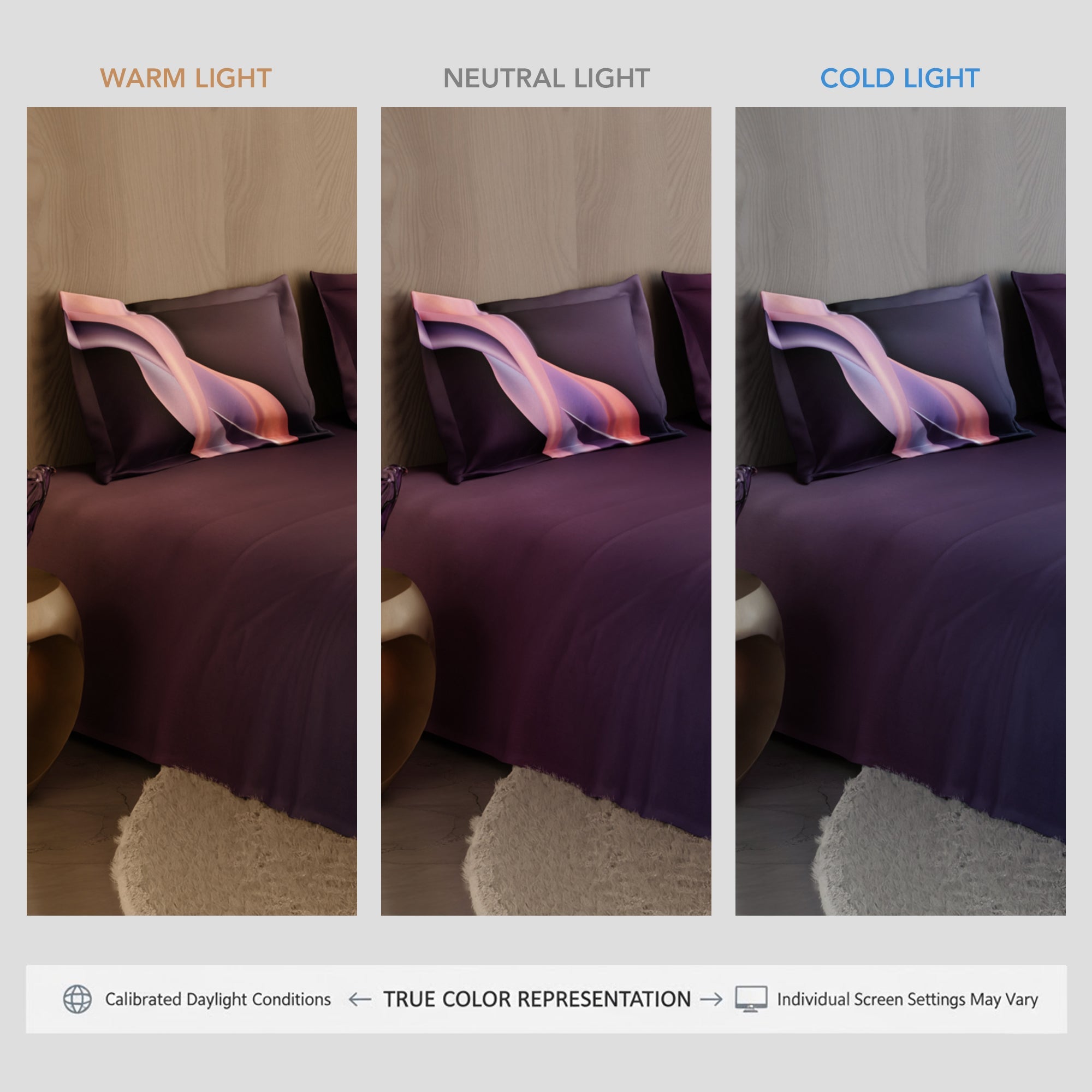 Plum Pirouette 100% Cotton Bedsheet Set