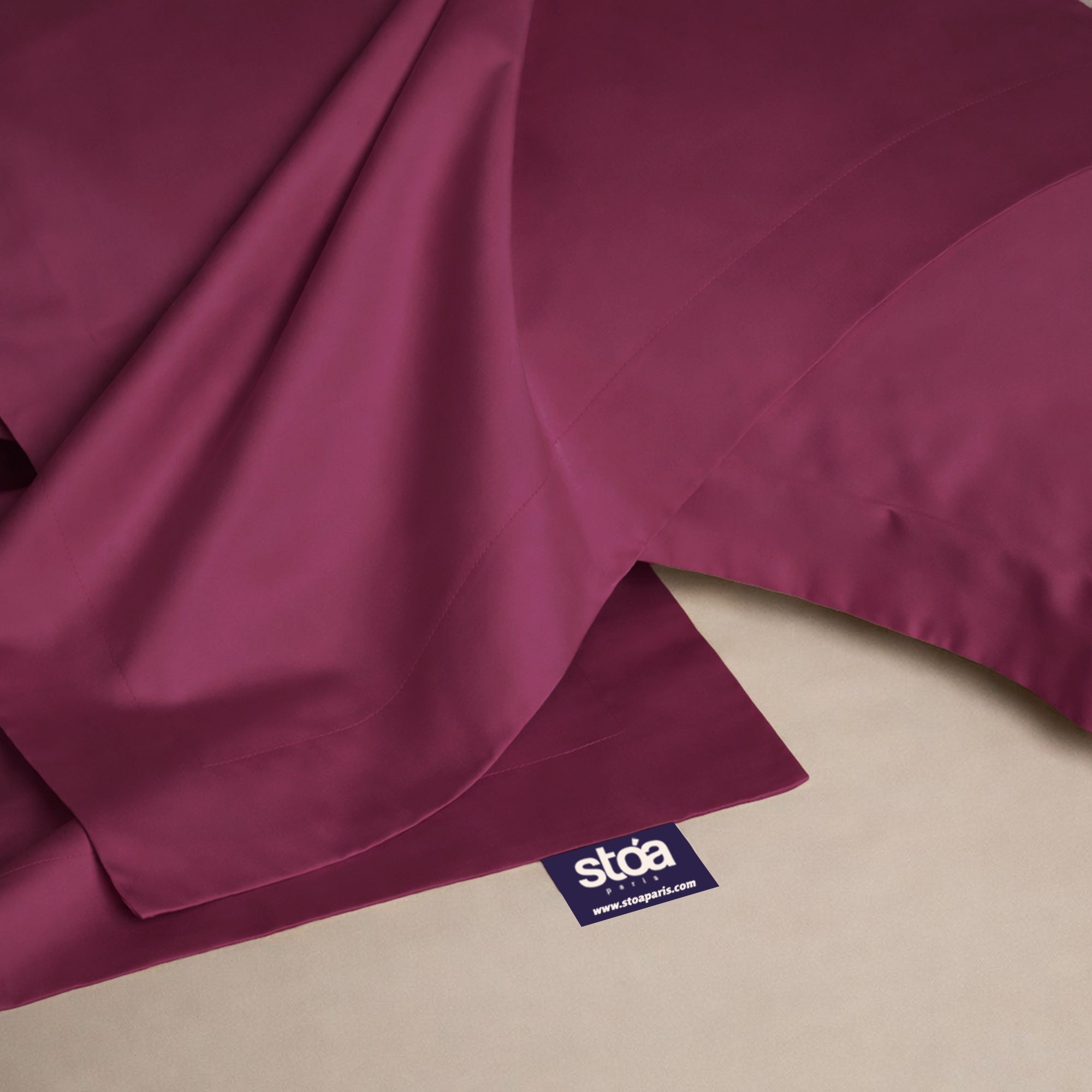 Cherry Crimson Luxstre Cotton Bed Sheet Set