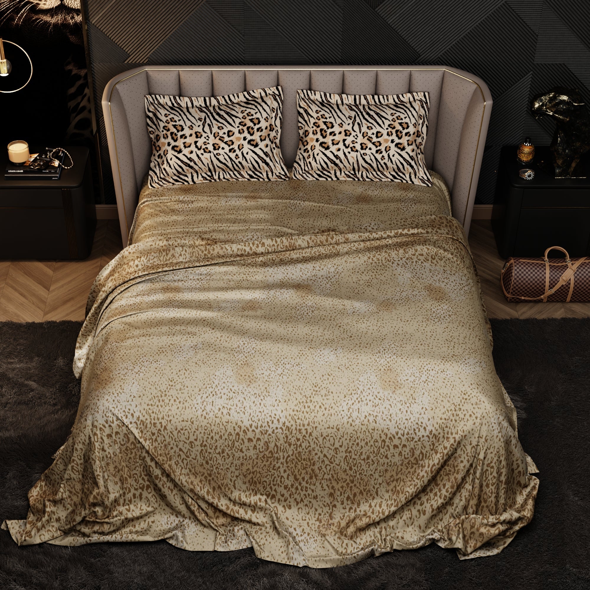 Savannah Instinct Enriched Cotton Bedsheet Set