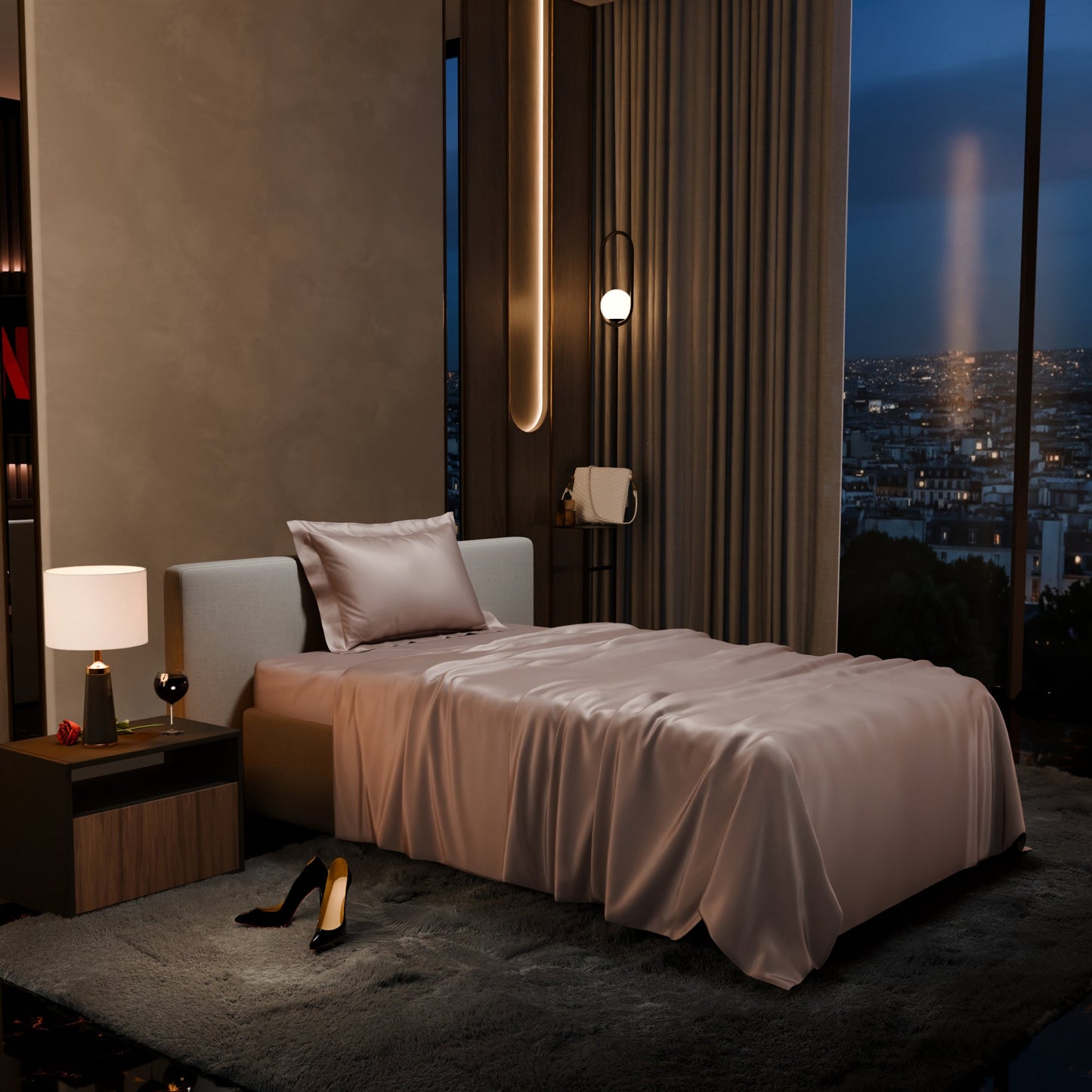 Champagne Flat Bedsheet Set