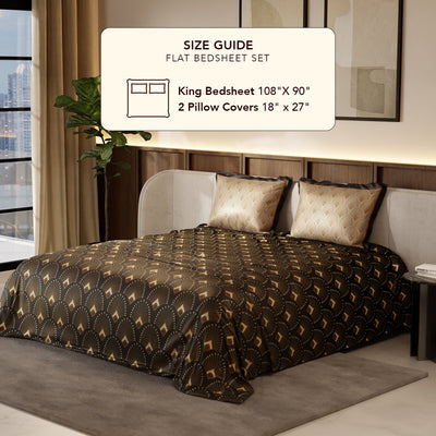 Midnight Glamour Bedsheet Set