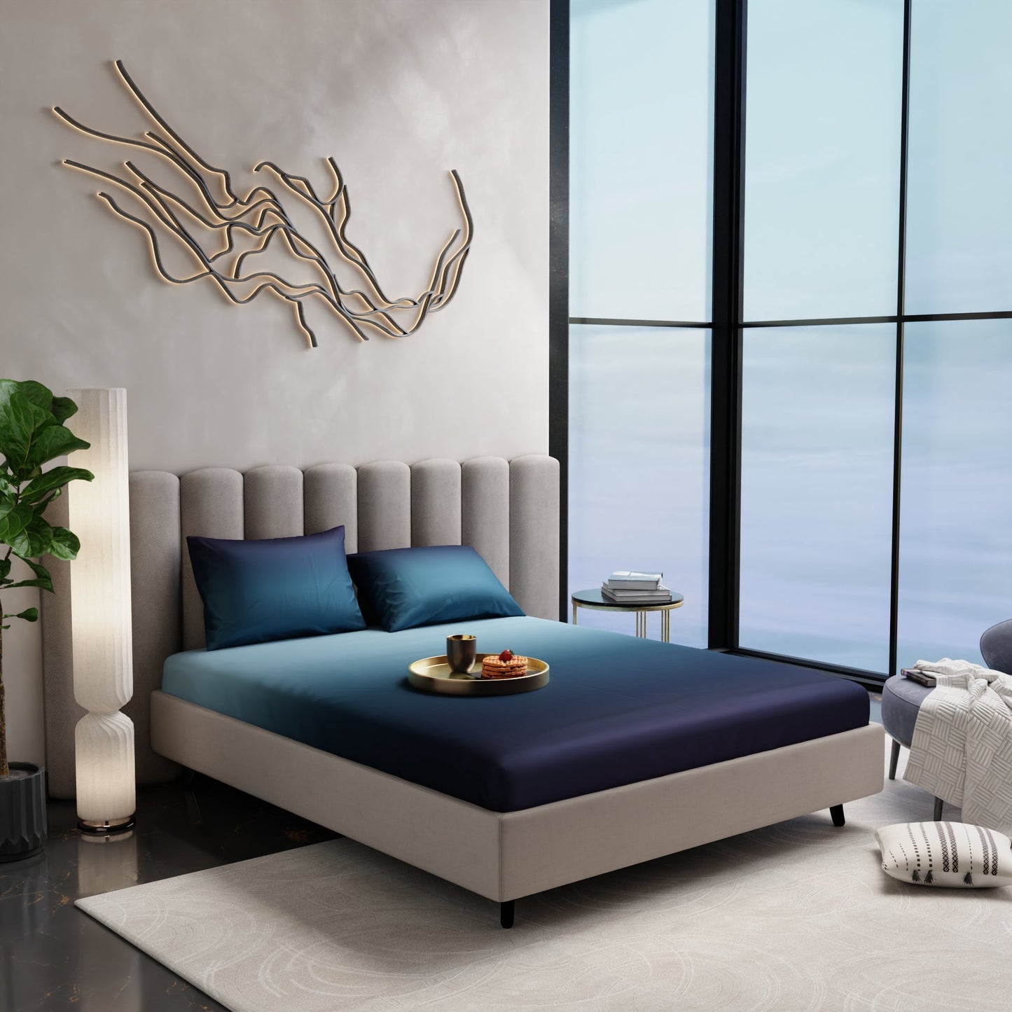 Lover's Dusk Fitted Bedsheet Set