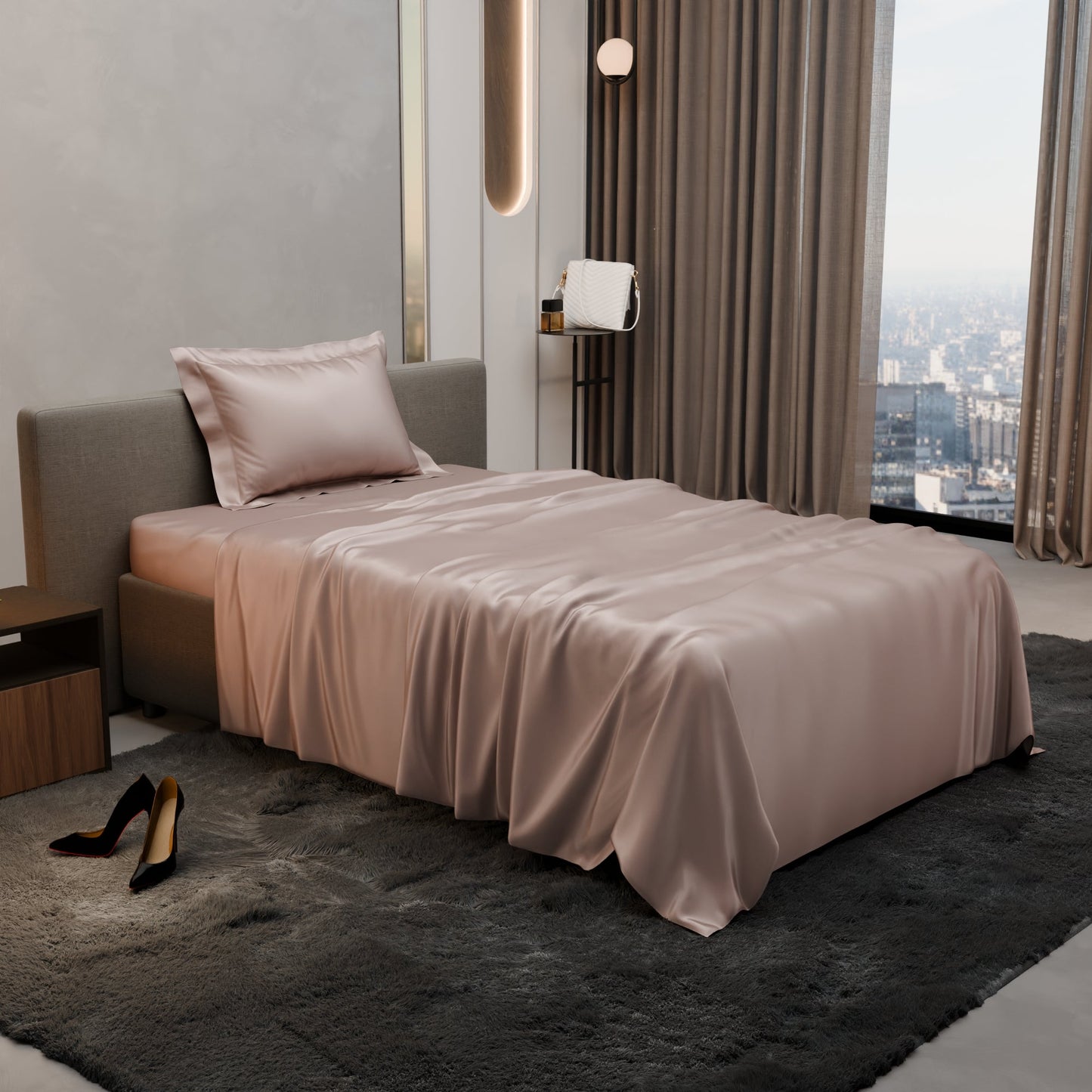 Champagne Flat Bedsheet Set