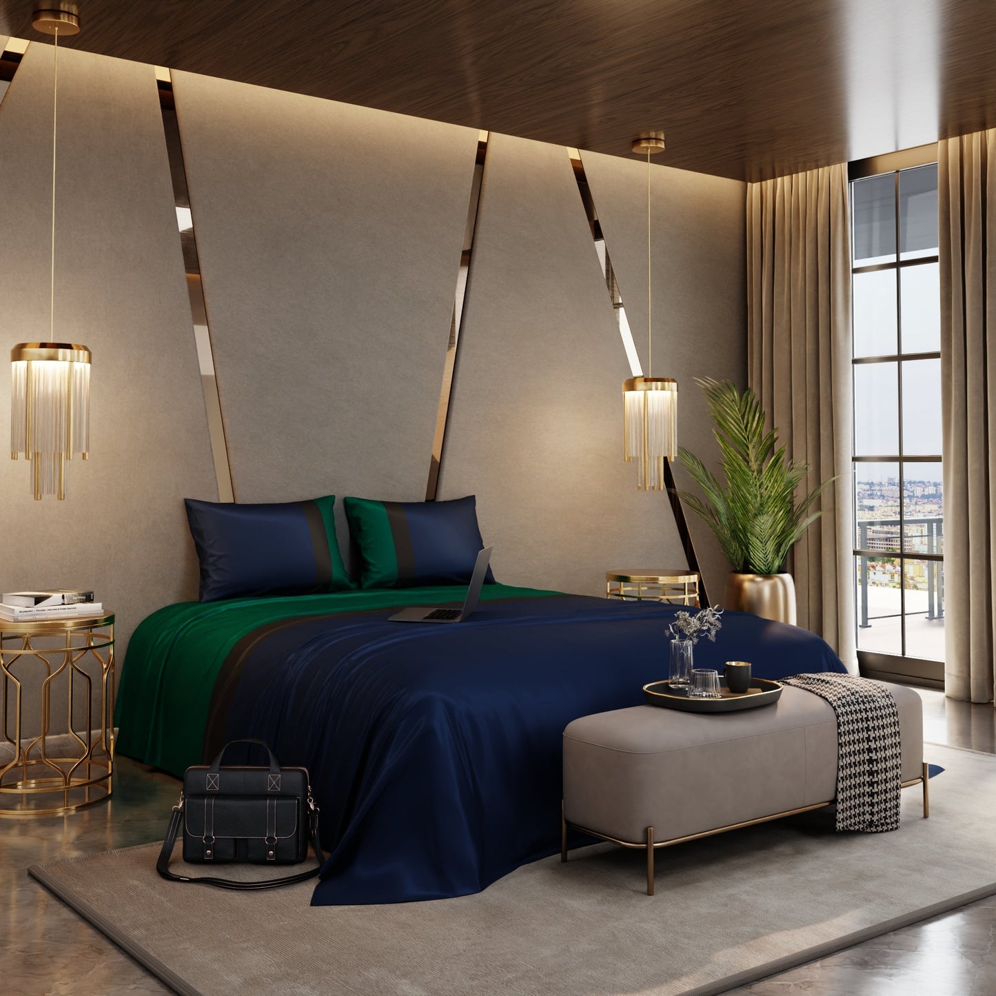 Eiffel Edge Bedsheet Set