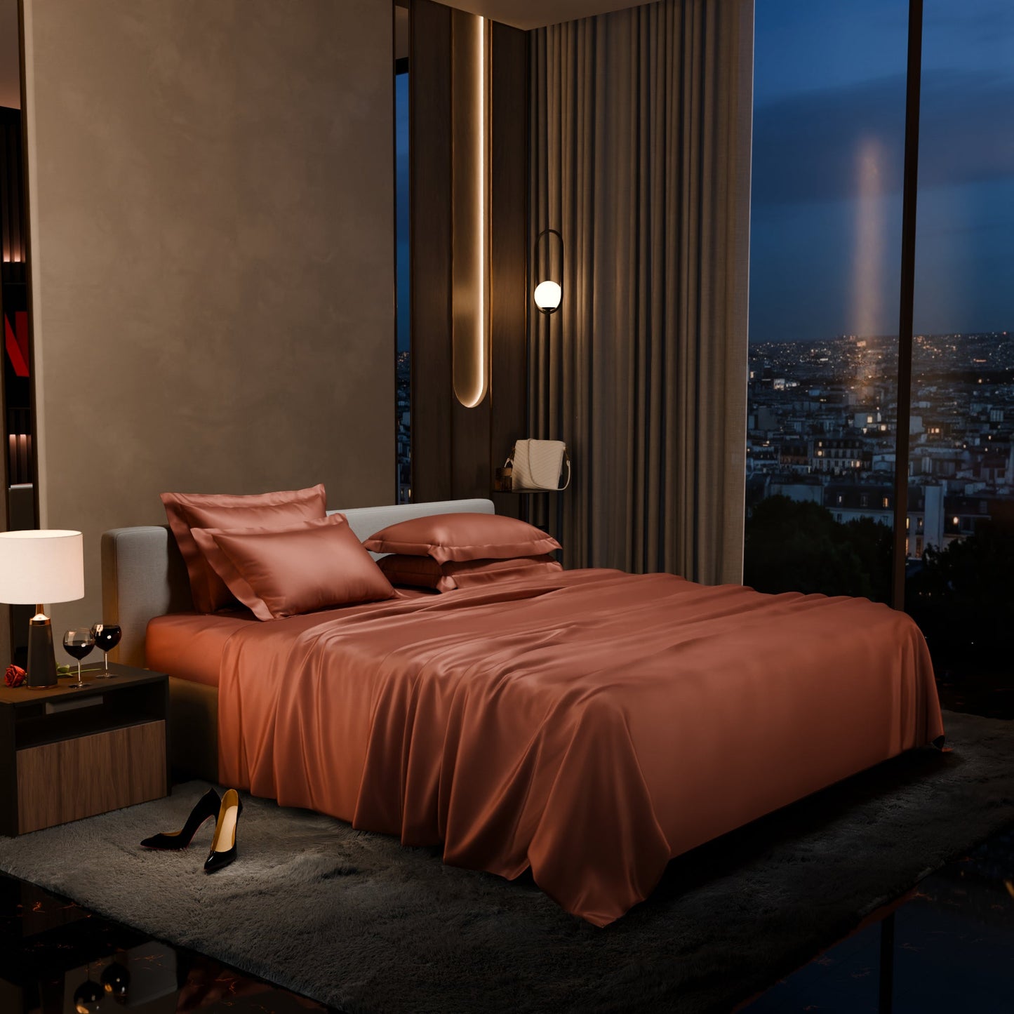 Melted Caramel Flat Bedsheet Set
