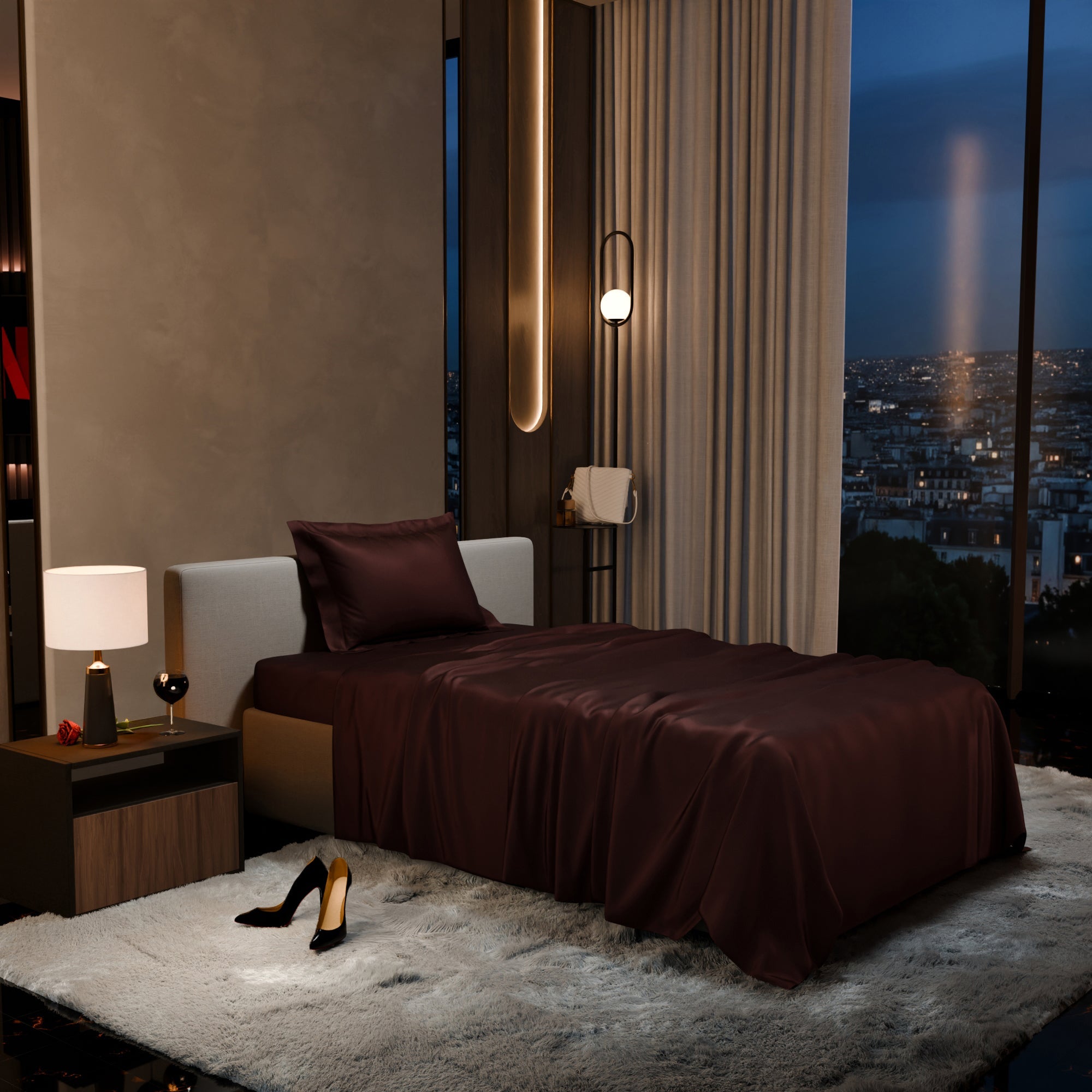 Hot Chocolate Flat Bedsheet Set