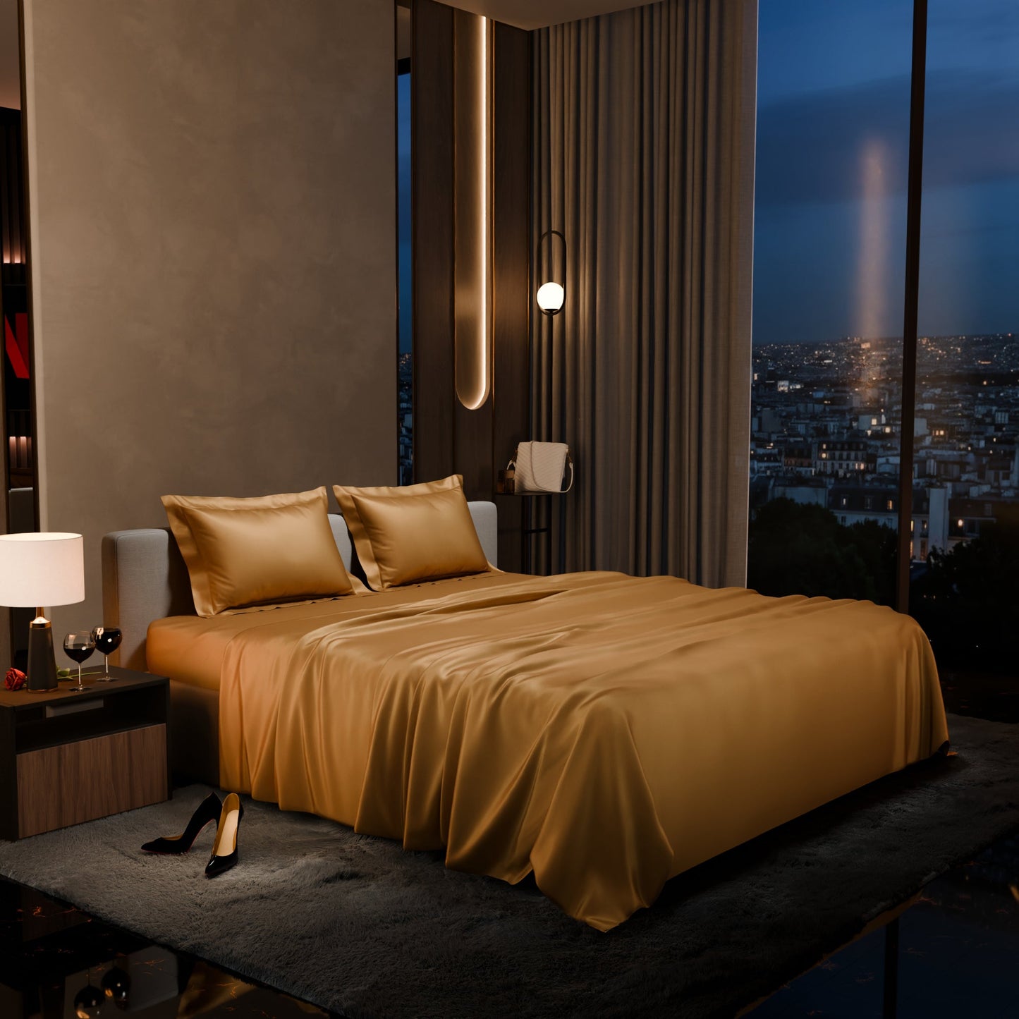 Eternal Glow Flat Bedsheet Set