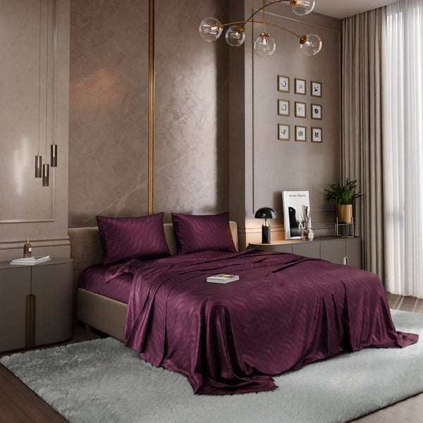 Burgundy Bliss Bedsheet Set