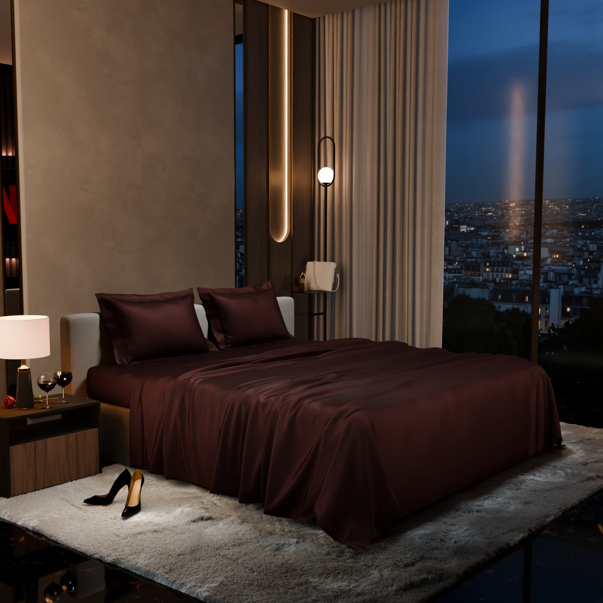 Hot Chocolate Flat Bedsheet Set