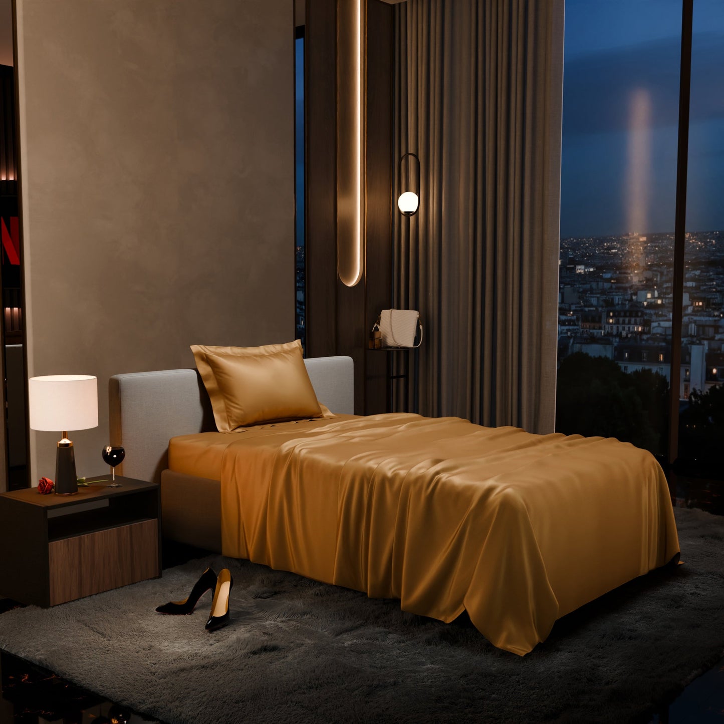 Eternal Glow Flat Bedsheet Set
