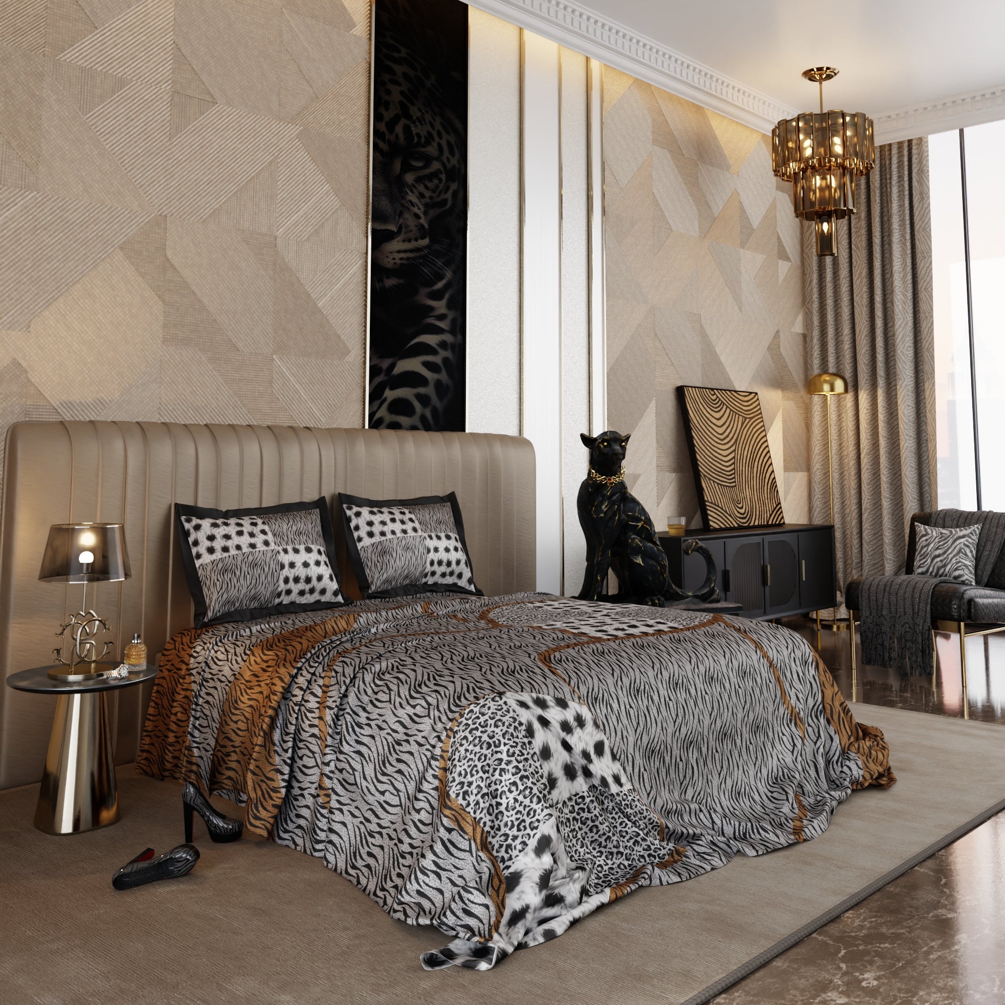 Primal Elegance Enriched Cotton Bedsheet Set