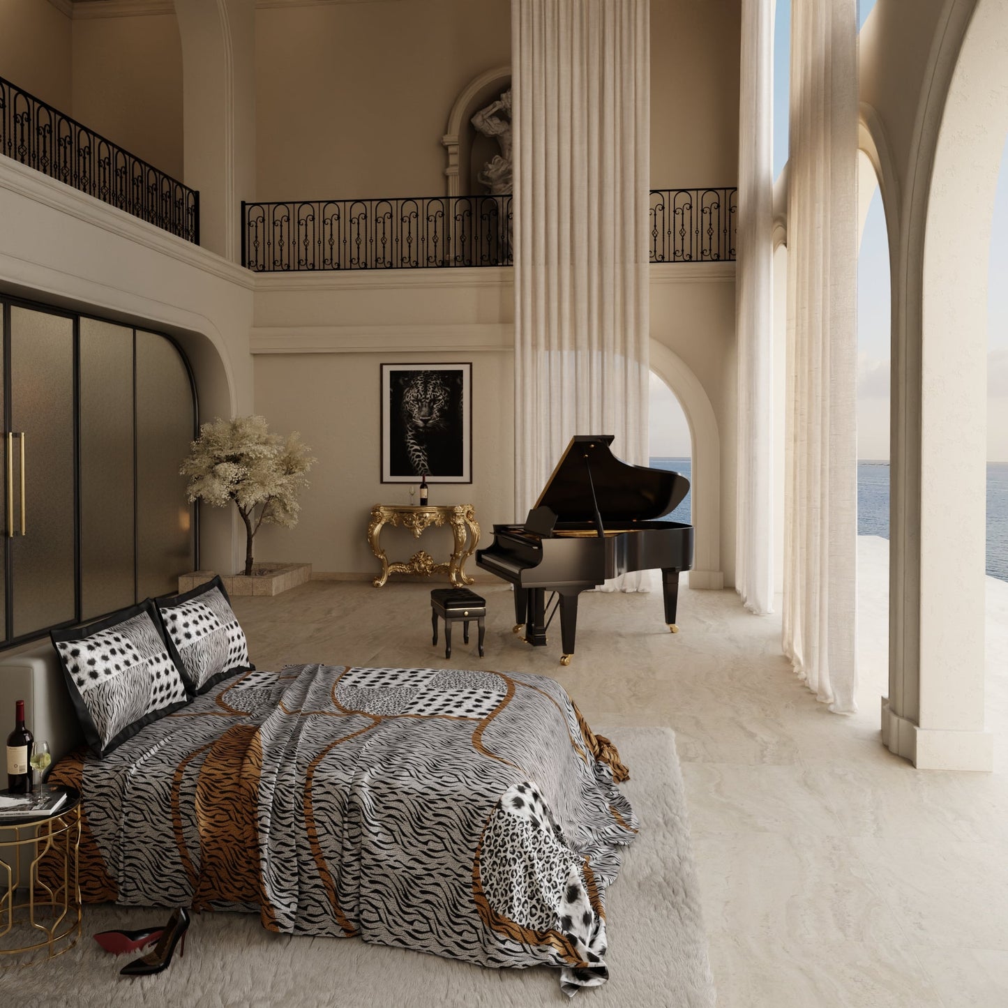 Primal Elegance Enriched Cotton Bedsheet Set