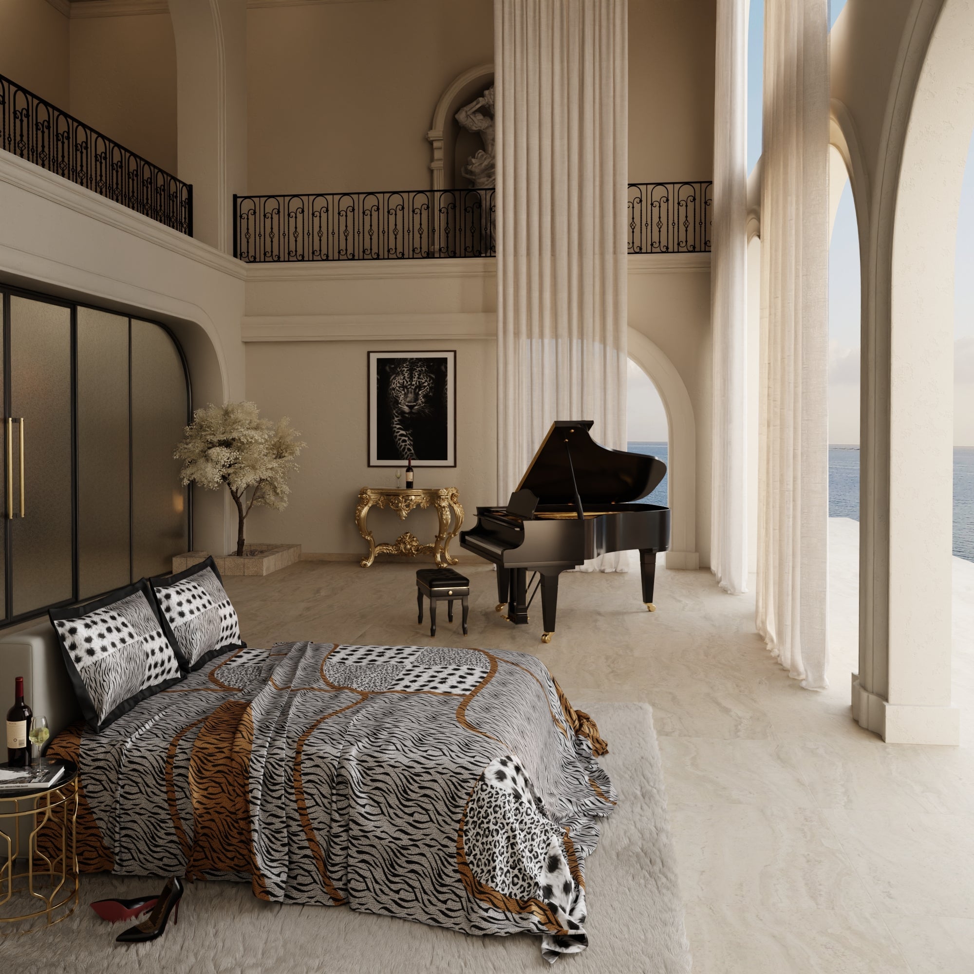 Primal Elegance Enriched Cotton Bedsheet Set