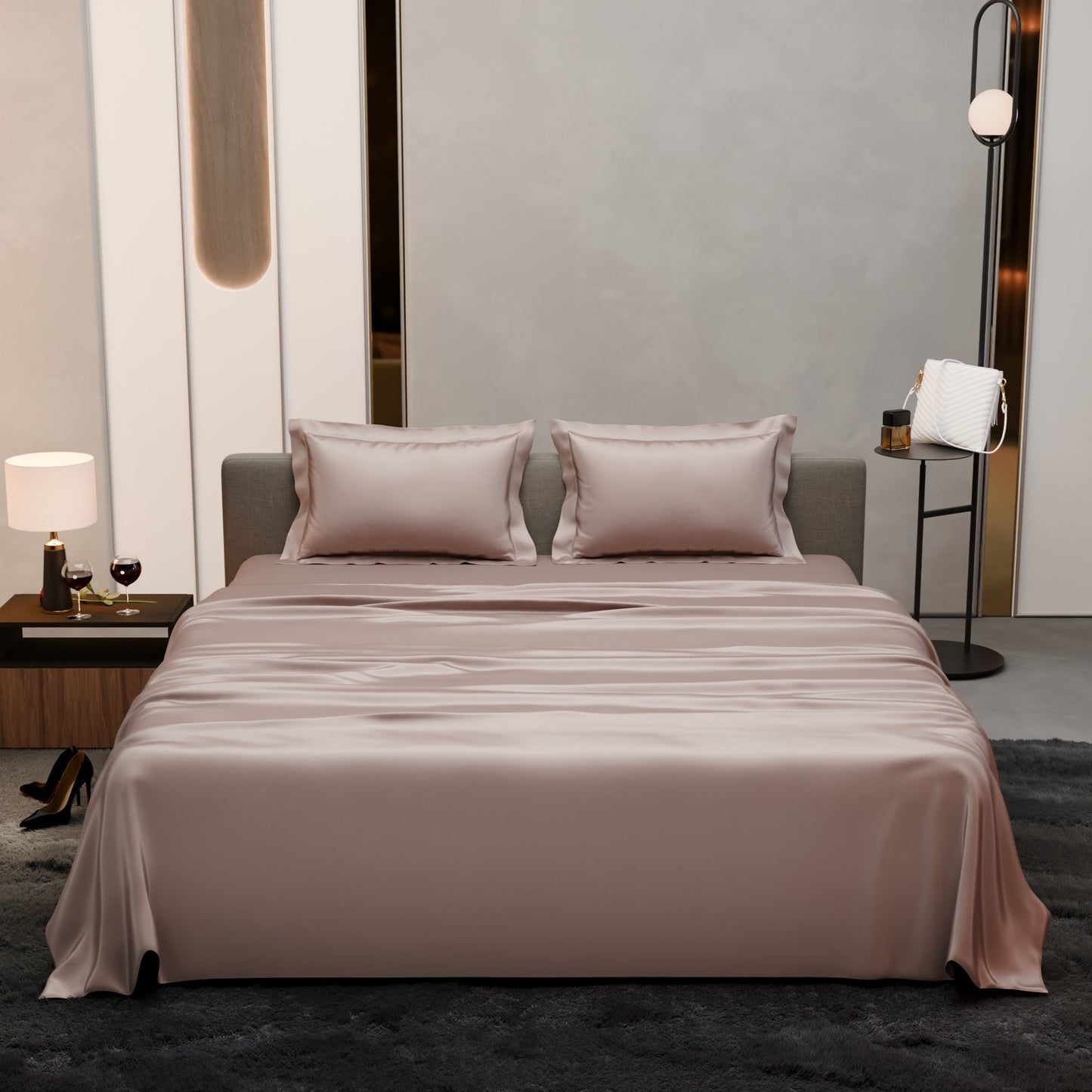 Champagne Flat Bedsheet Set