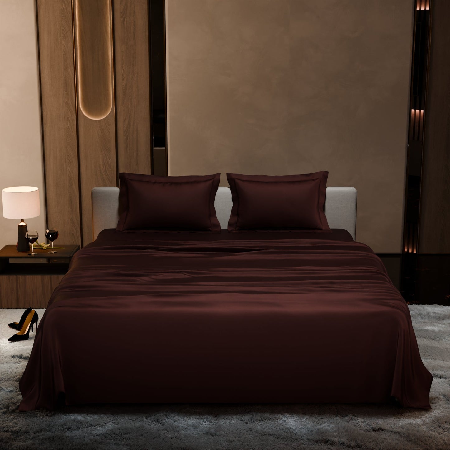 Hot Chocolate Flat Bedsheet Set
