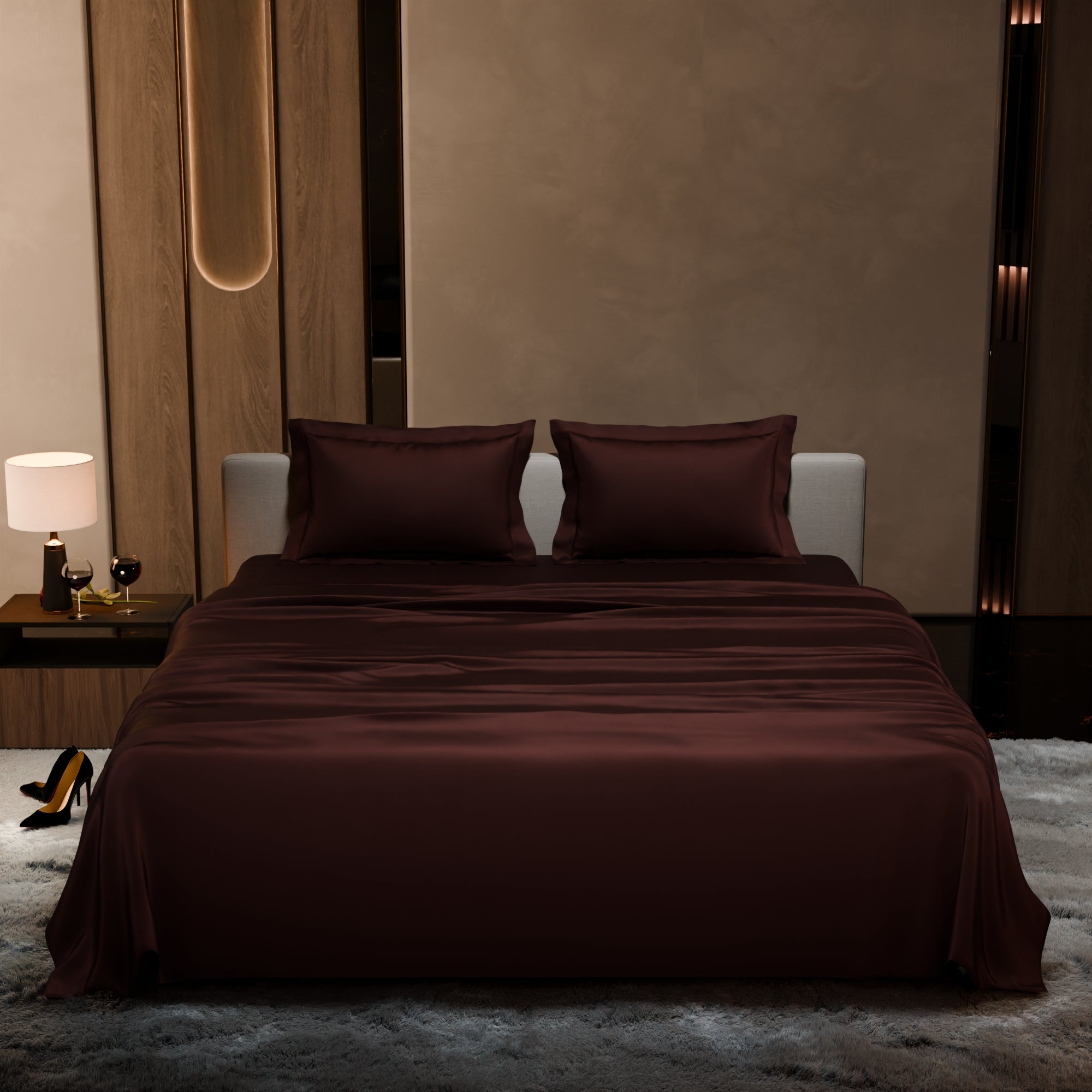 Hot Chocolate Flat Bedsheet Set