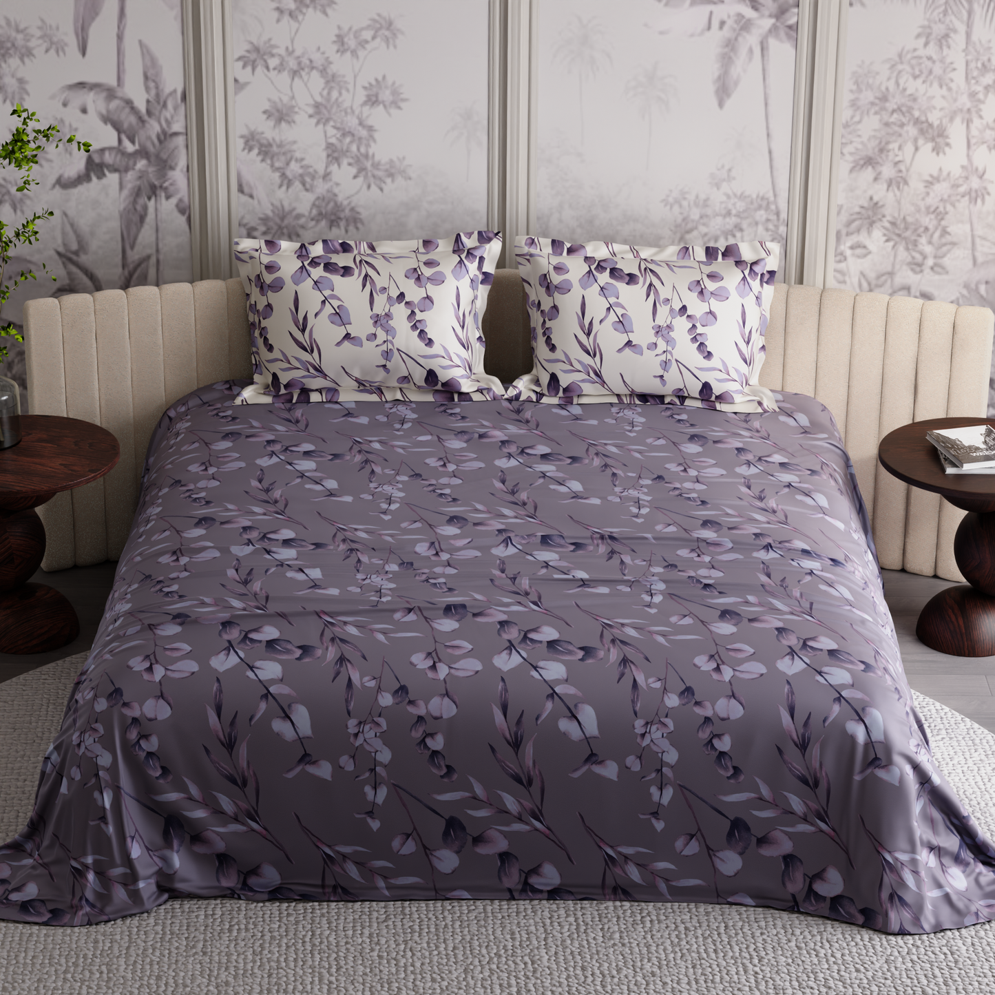 Wisteria Shade 300TC 100% Cotton Bedsheet Set