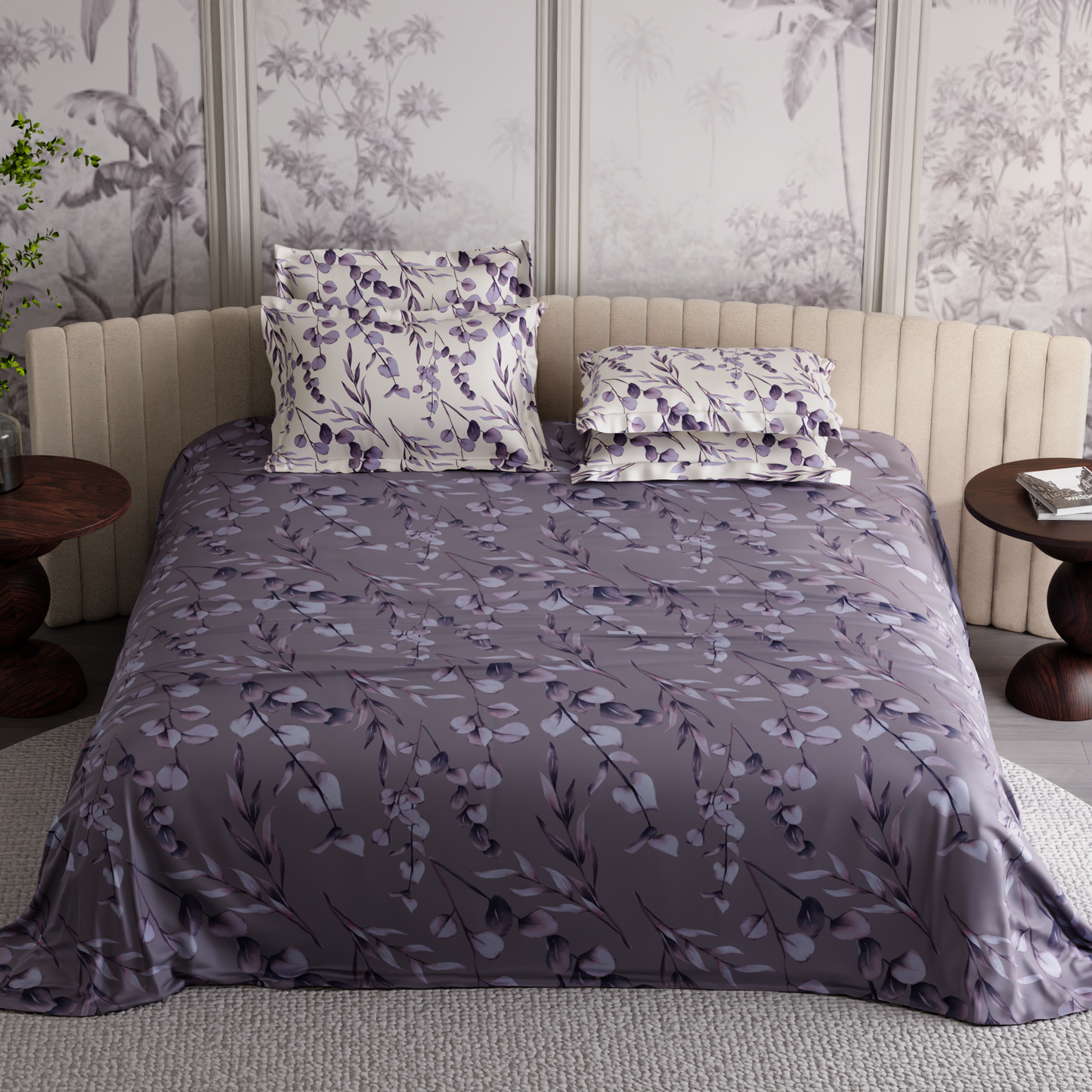 Wisteria Shade 300TC 100% Cotton Bedsheet Set