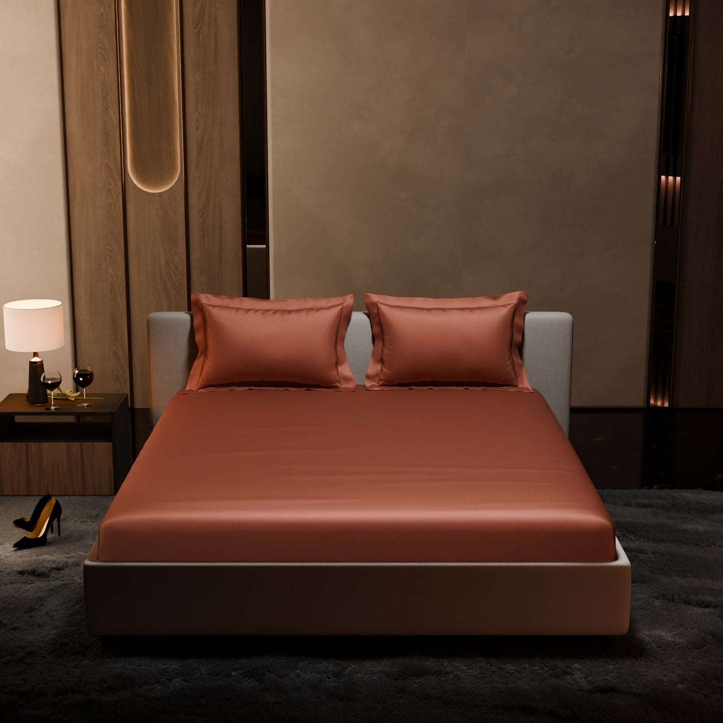 Melted Caramel Fitted Bedsheet Set