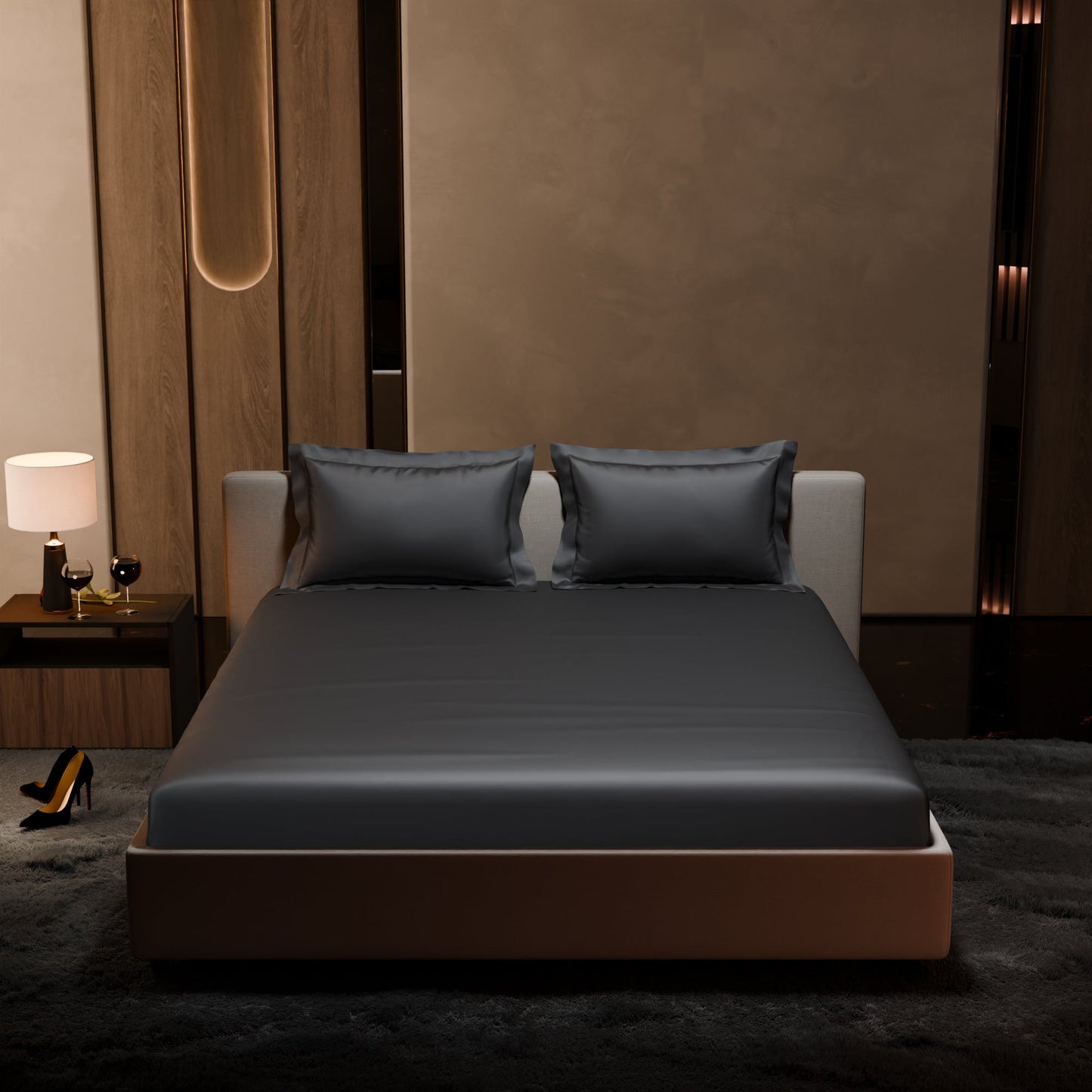 Twilight Embrace Fitted Bedsheet Set