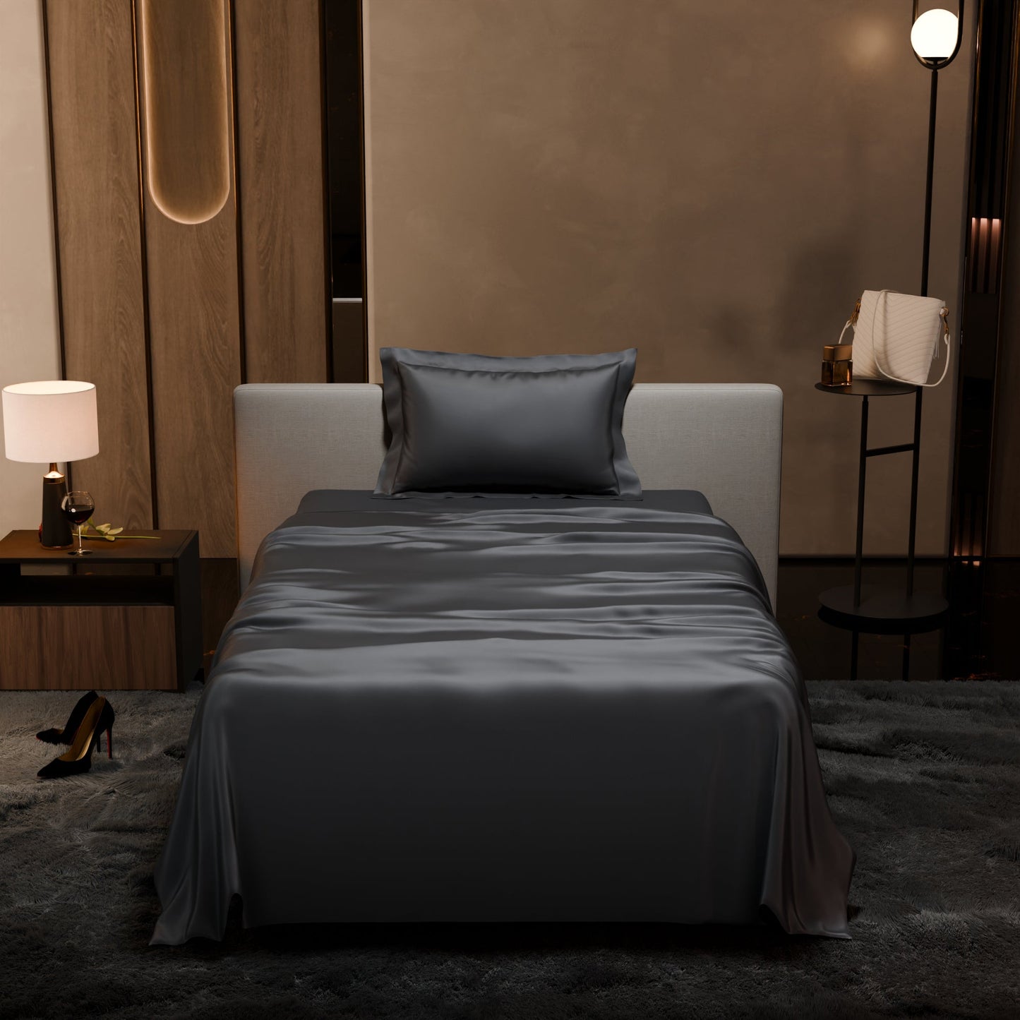 Twilight Embrace Flat Bedsheet Set