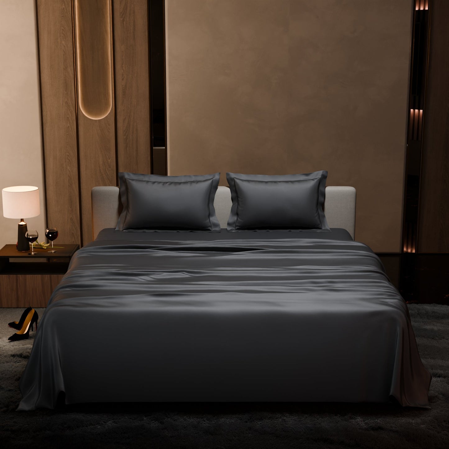 Twilight Embrace Flat Bedsheet Set