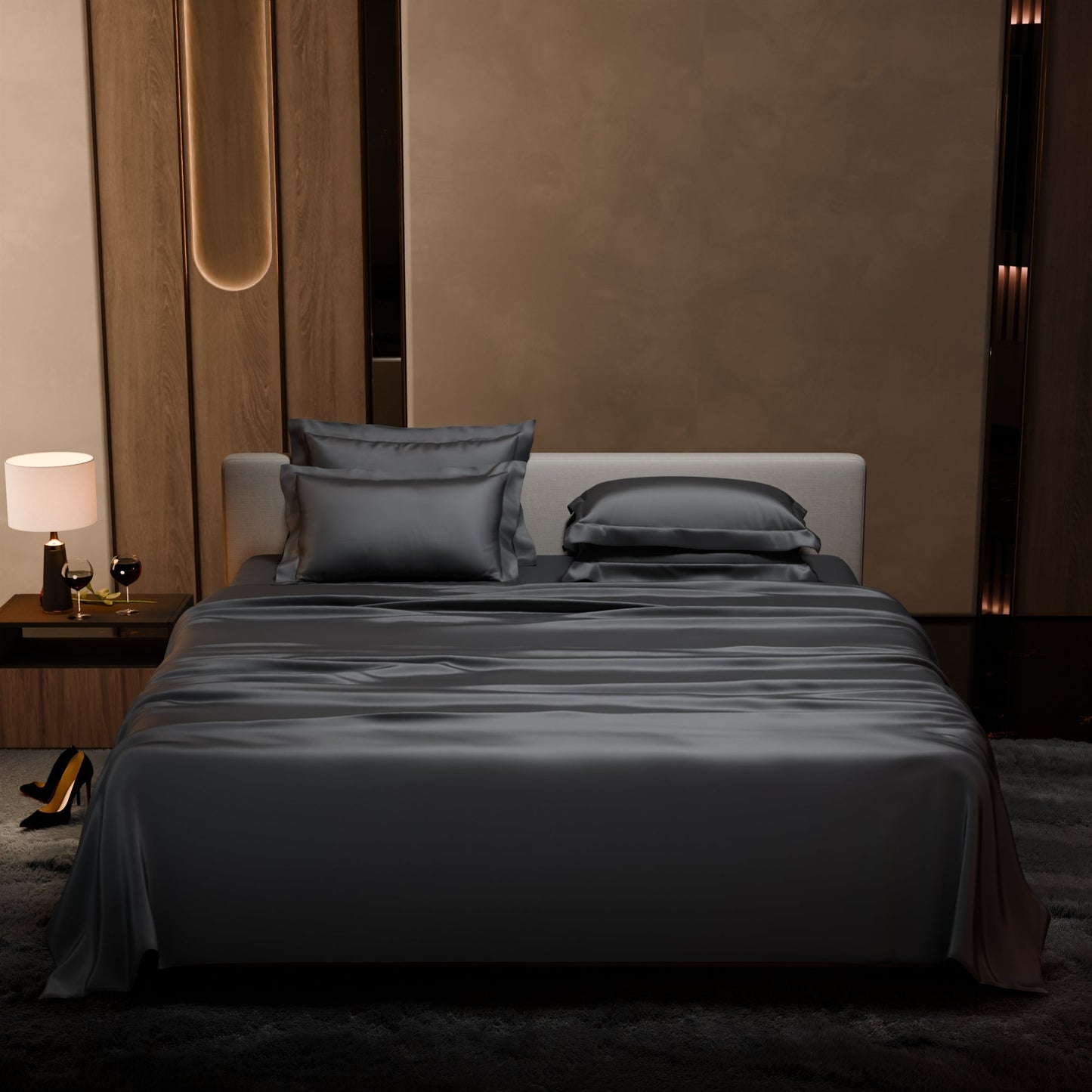 Twilight Embrace Flat Bedsheet Set
