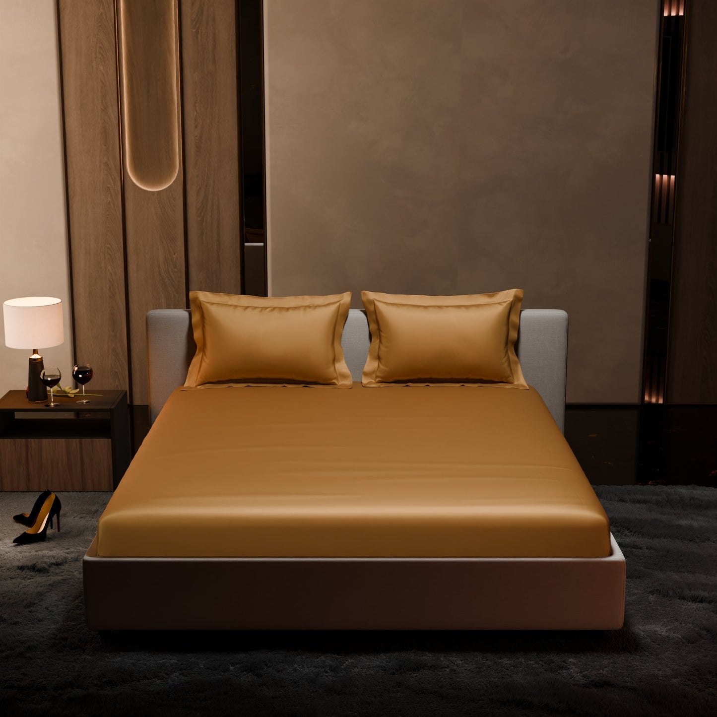 Eternal Glow Fitted Bedsheet Set