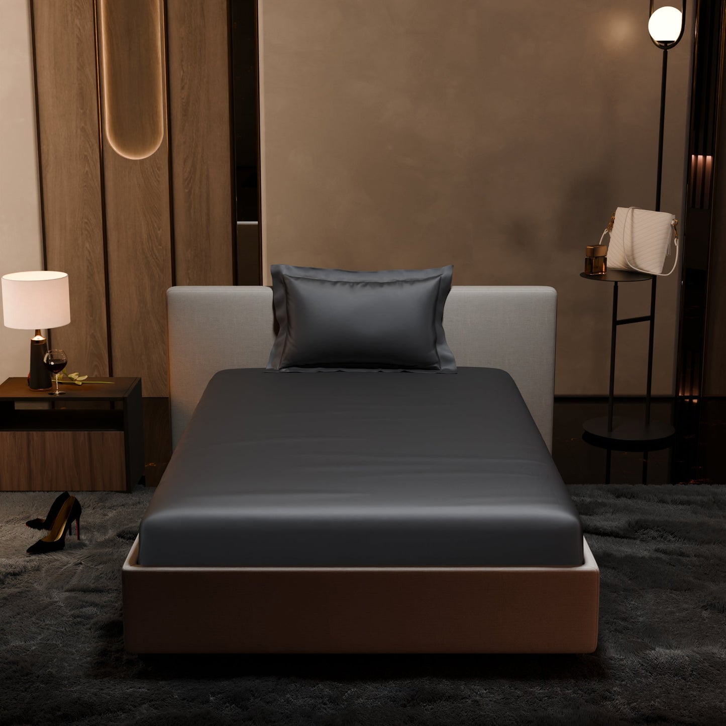 Twilight Embrace Fitted Bedsheet Set
