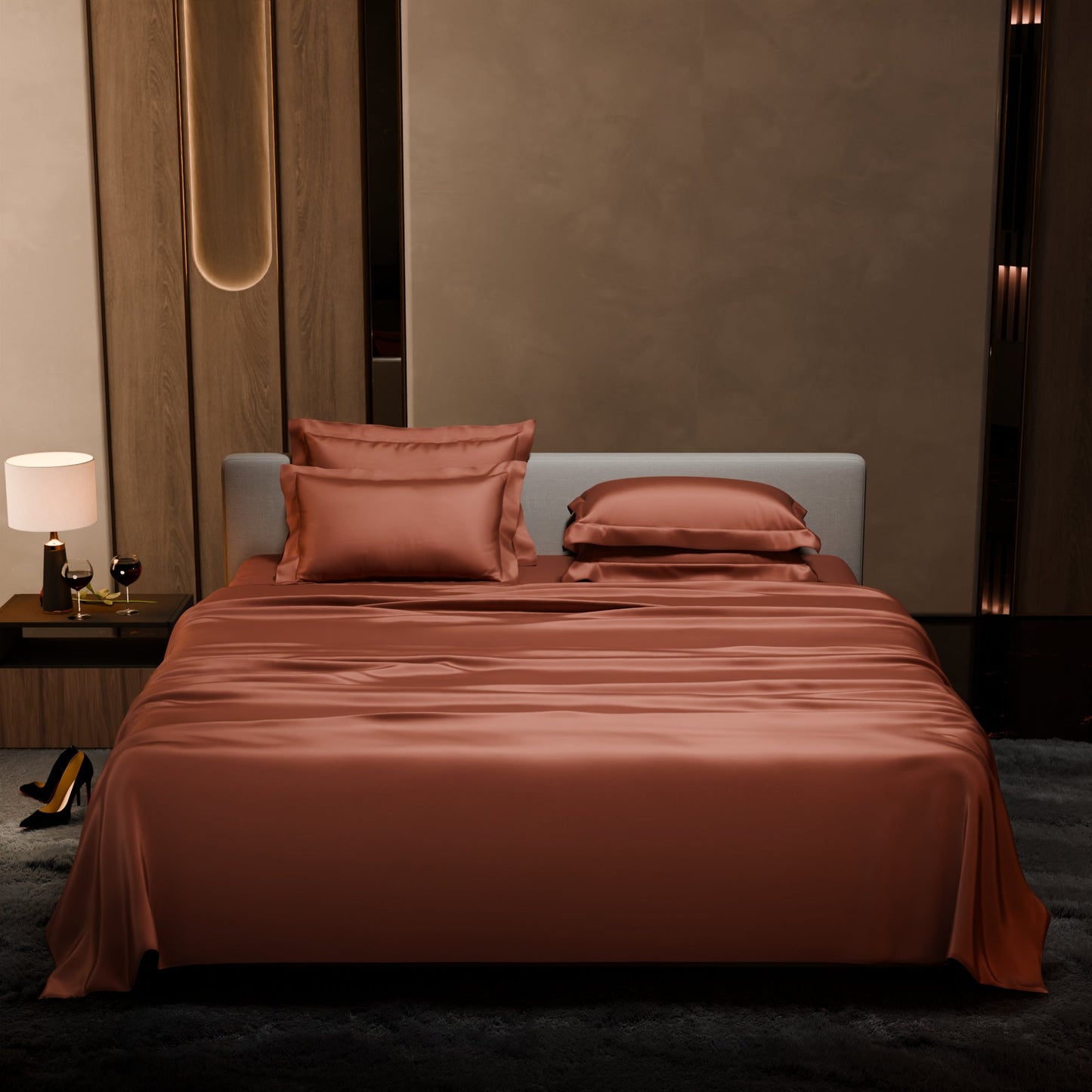 Melted Caramel Flat Bedsheet Set