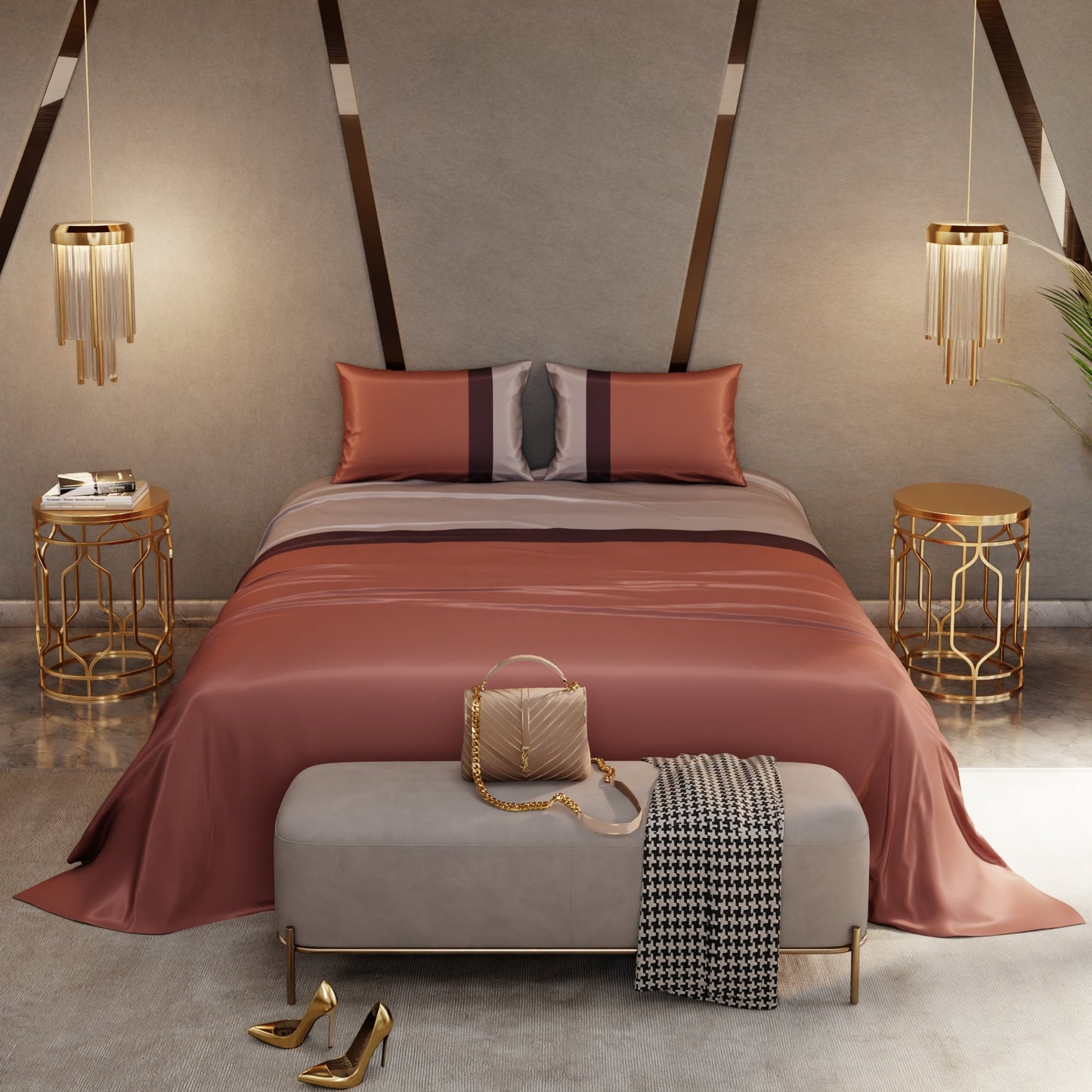 Urban Tri-Bands Bedsheet Set