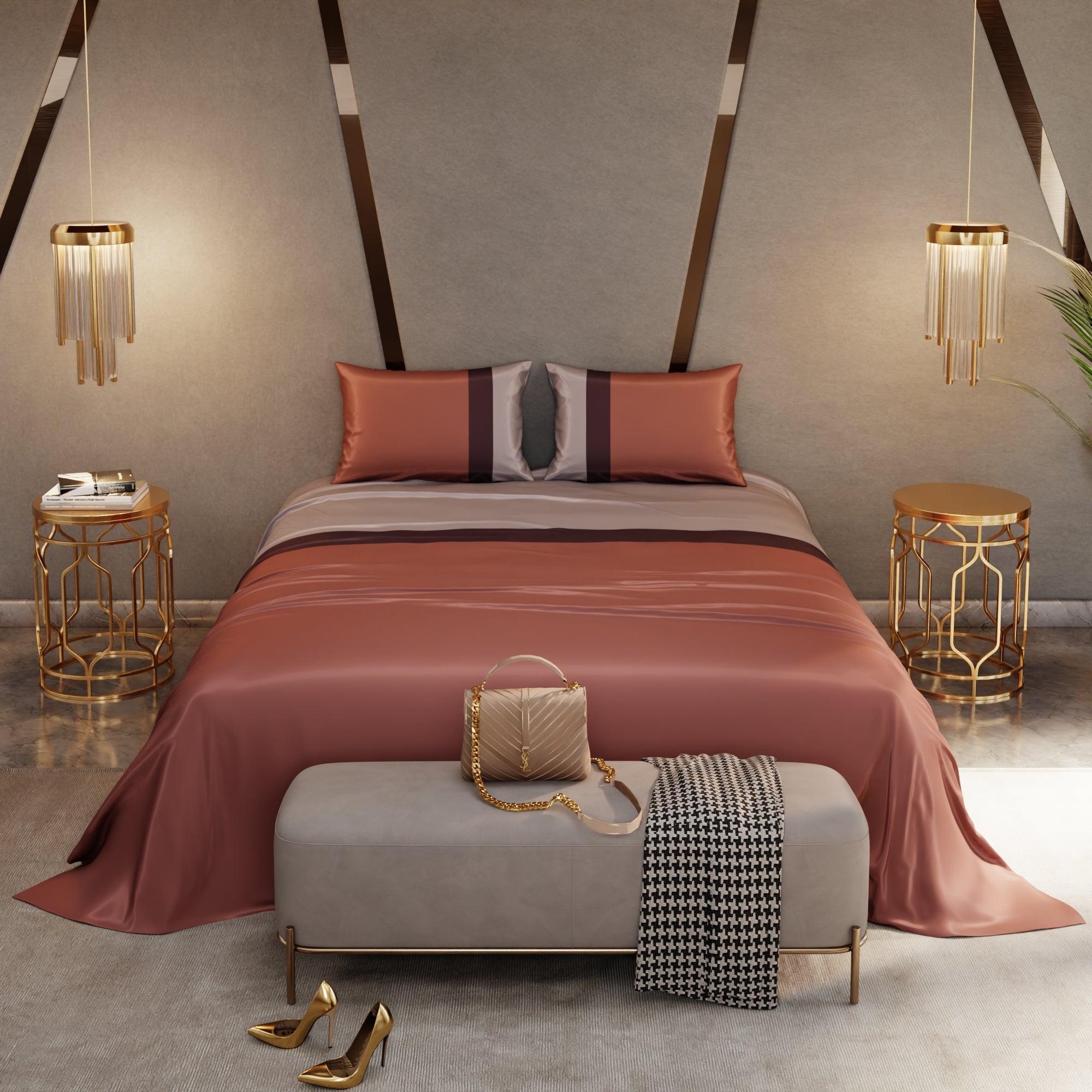 Urban Tri-Bands Bedsheet Set