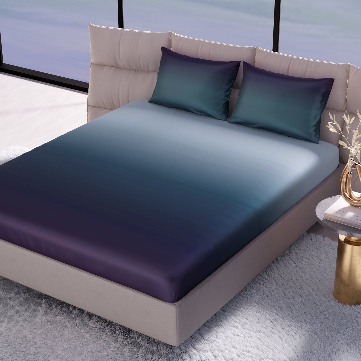 Lover's Dusk Fitted Bedsheet Set