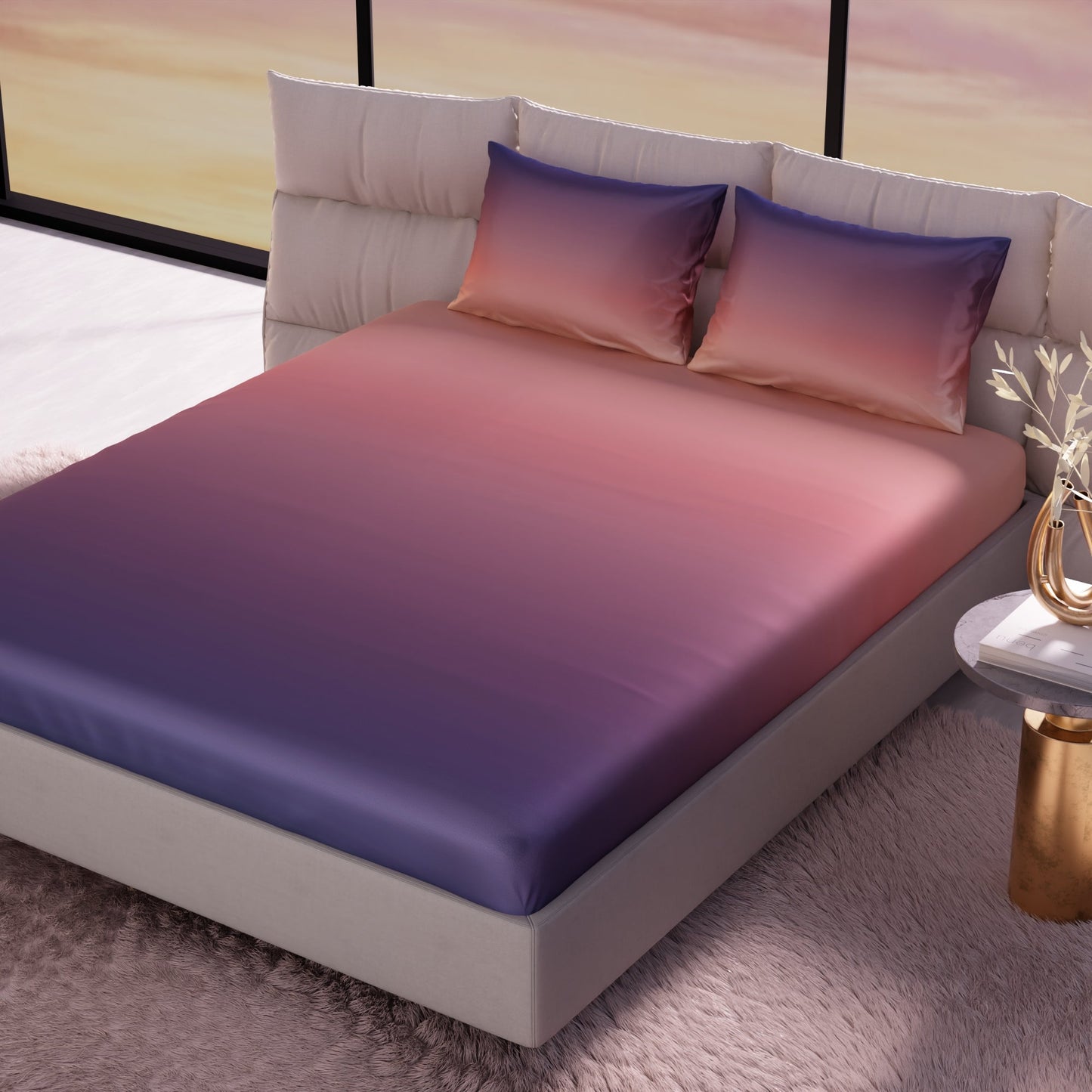 Sunset Kiss Fitted Bedsheet Set