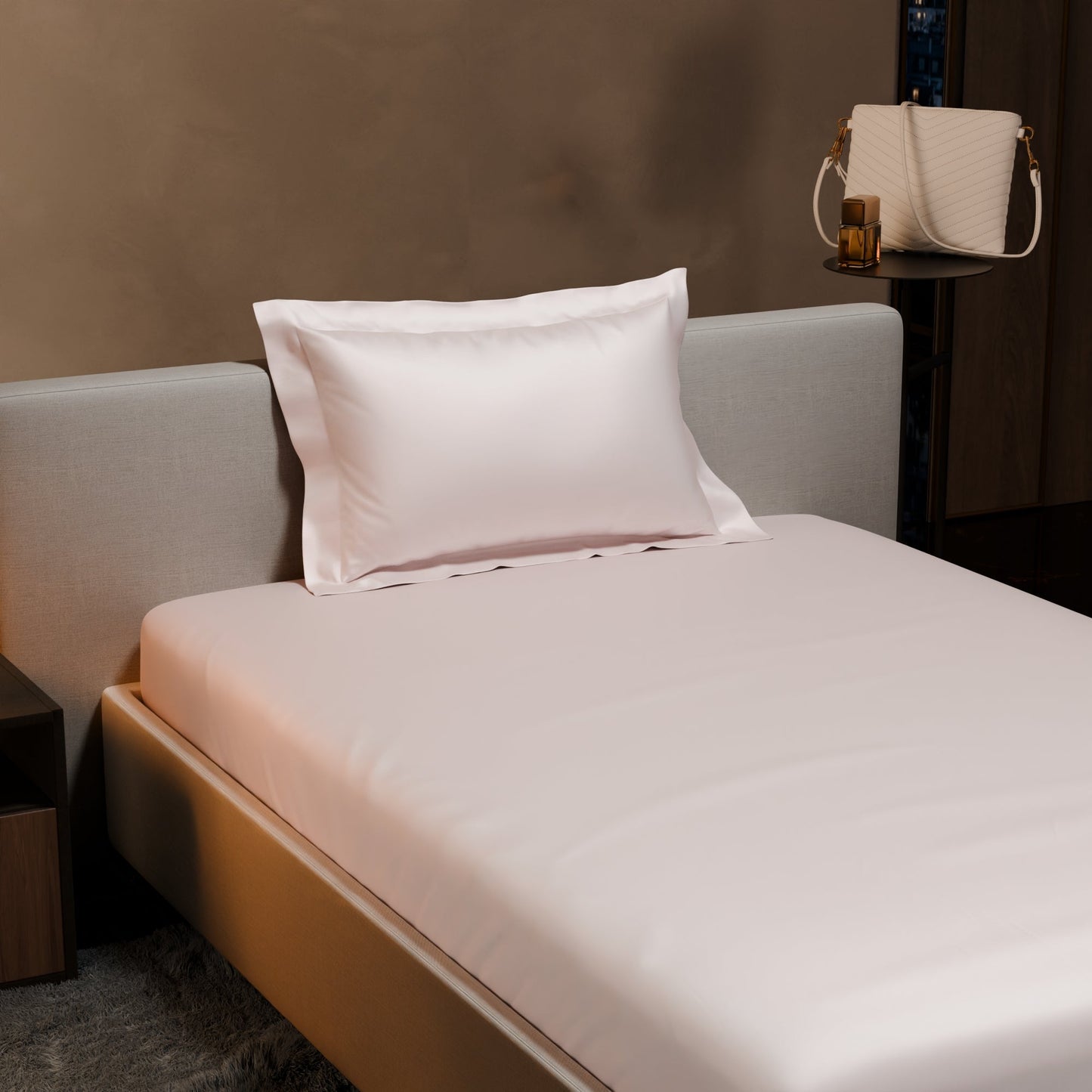 Blushing Pink Fitted Bedsheet Set