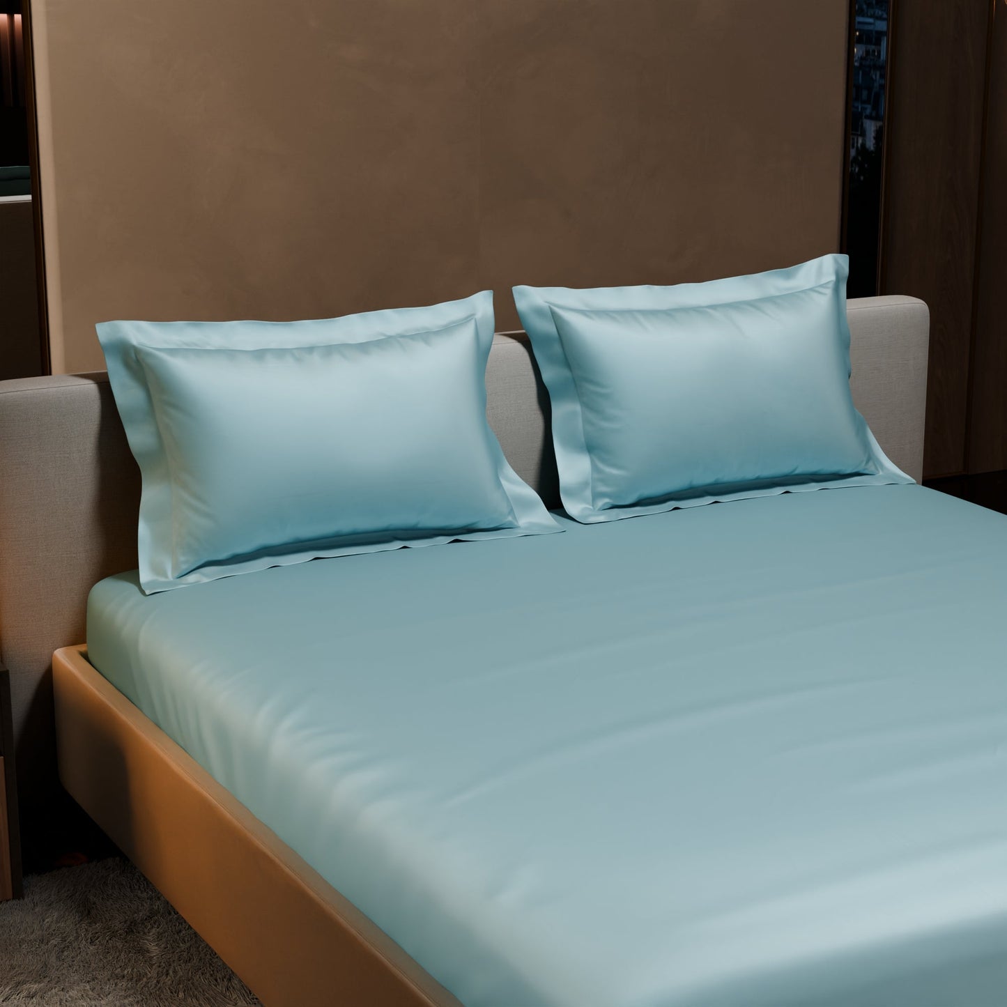 Dreamy Blue Fitted Bedsheet Set