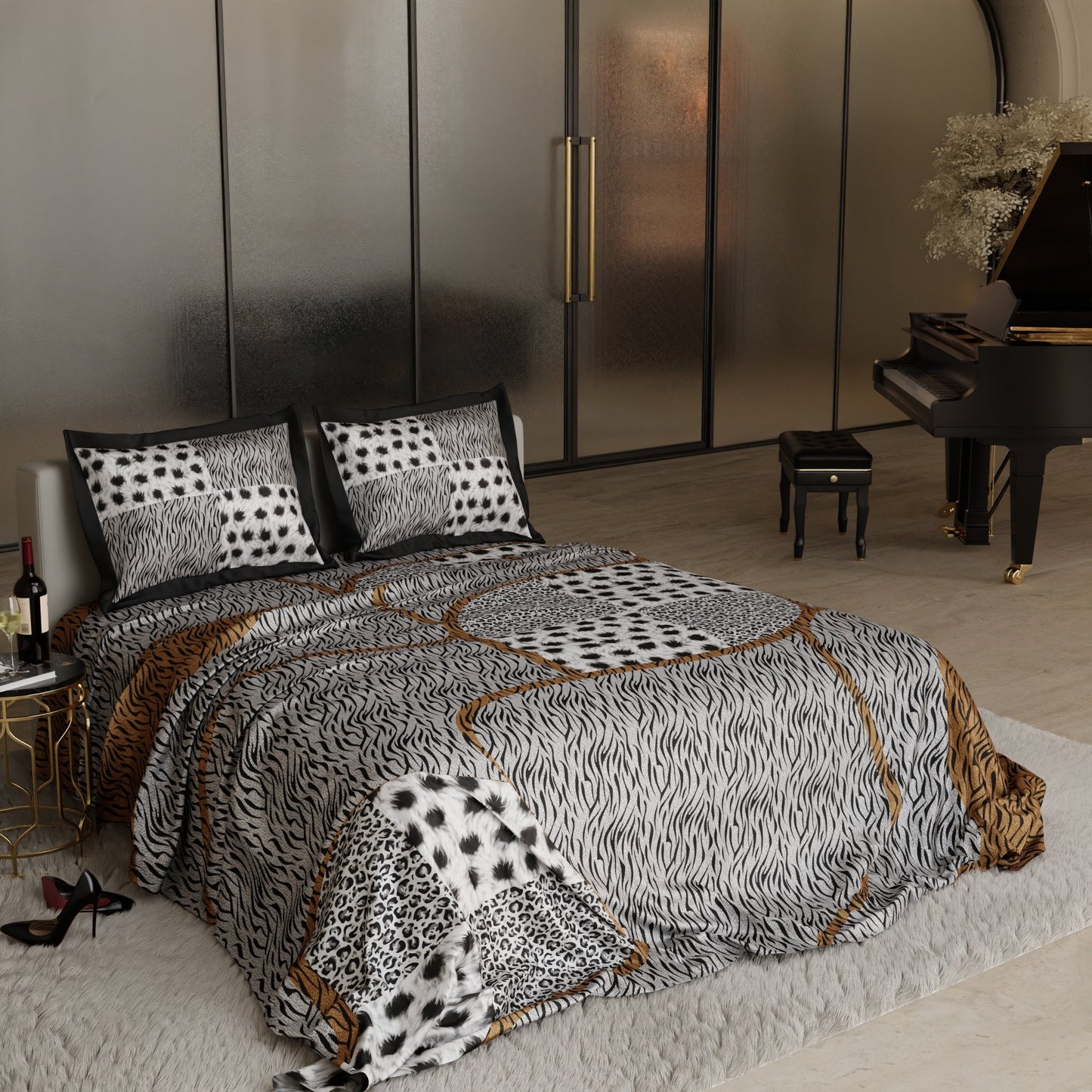 Primal Elegance Enriched Cotton Bedsheet Set