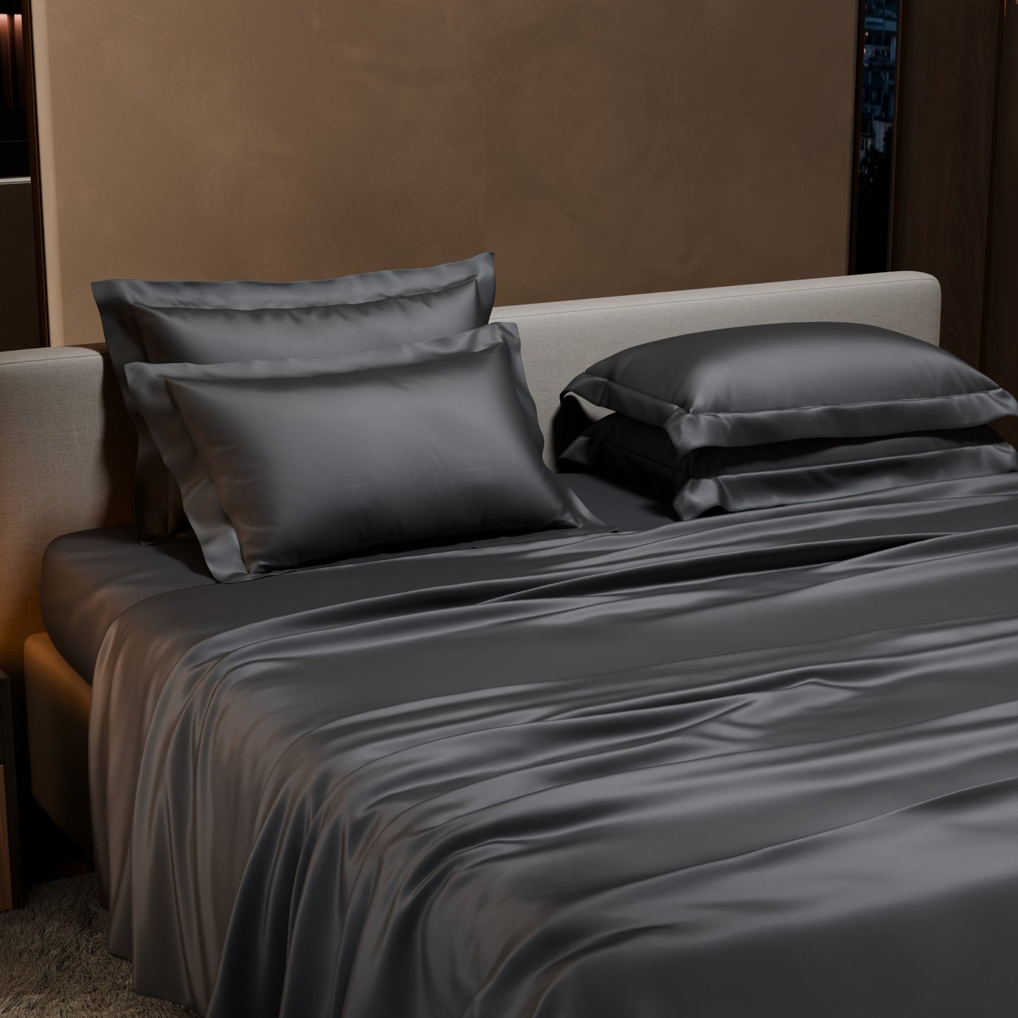 Twilight Embrace Flat Bedsheet Set