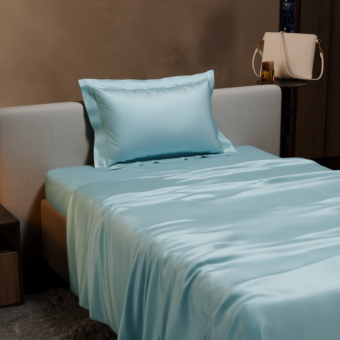 Dreamy Blue Flat Bedsheet Set