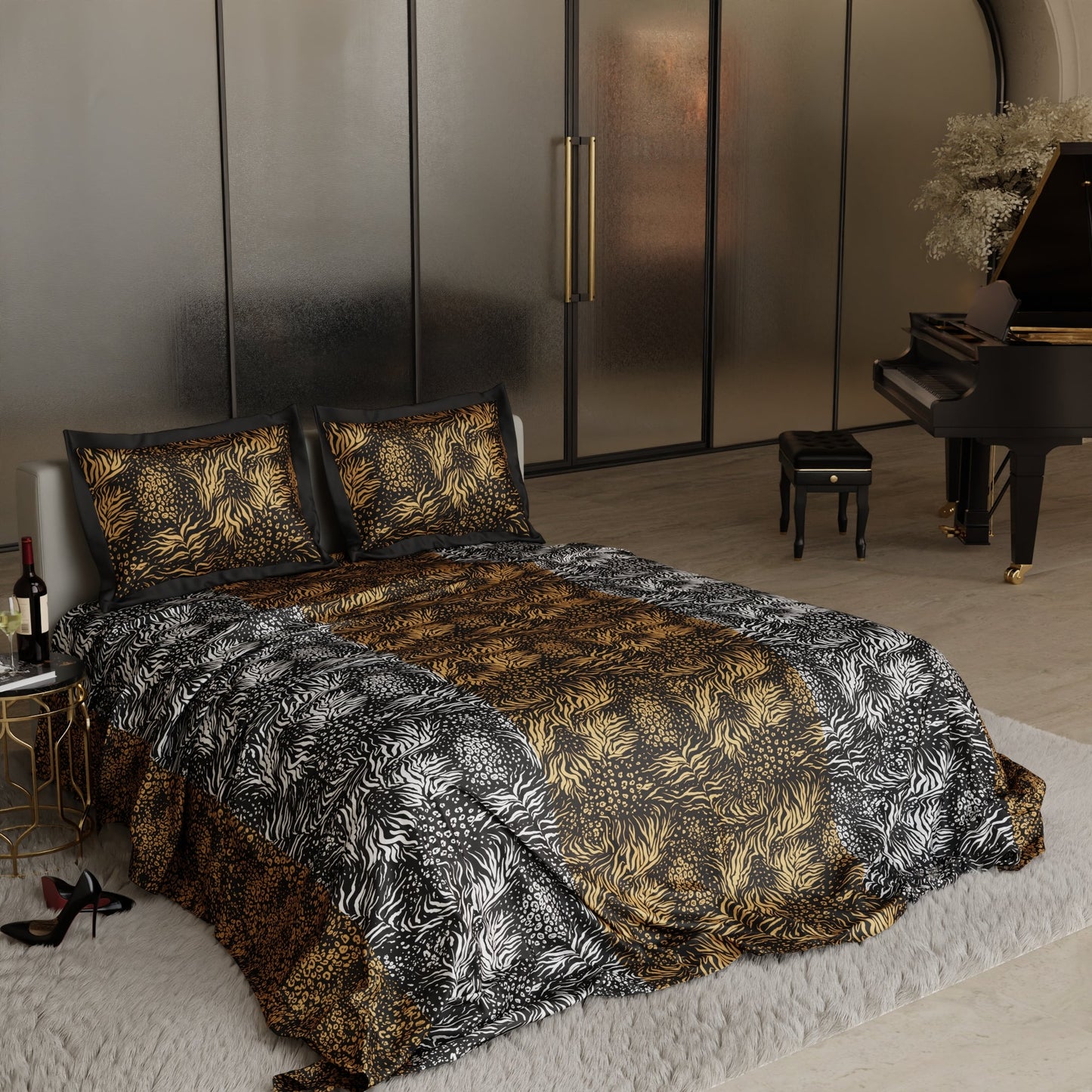 Eternal Chase Enriched Cotton Bedsheet Set