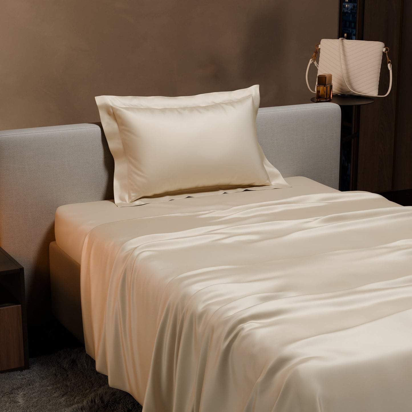Charming Ivory Flat Bedsheet Set