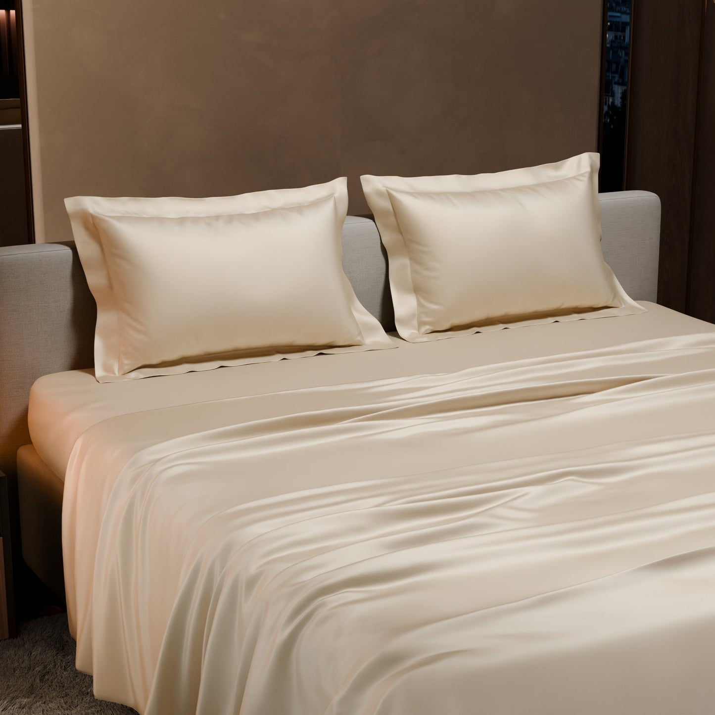 Charming Ivory Flat Bedsheet Set