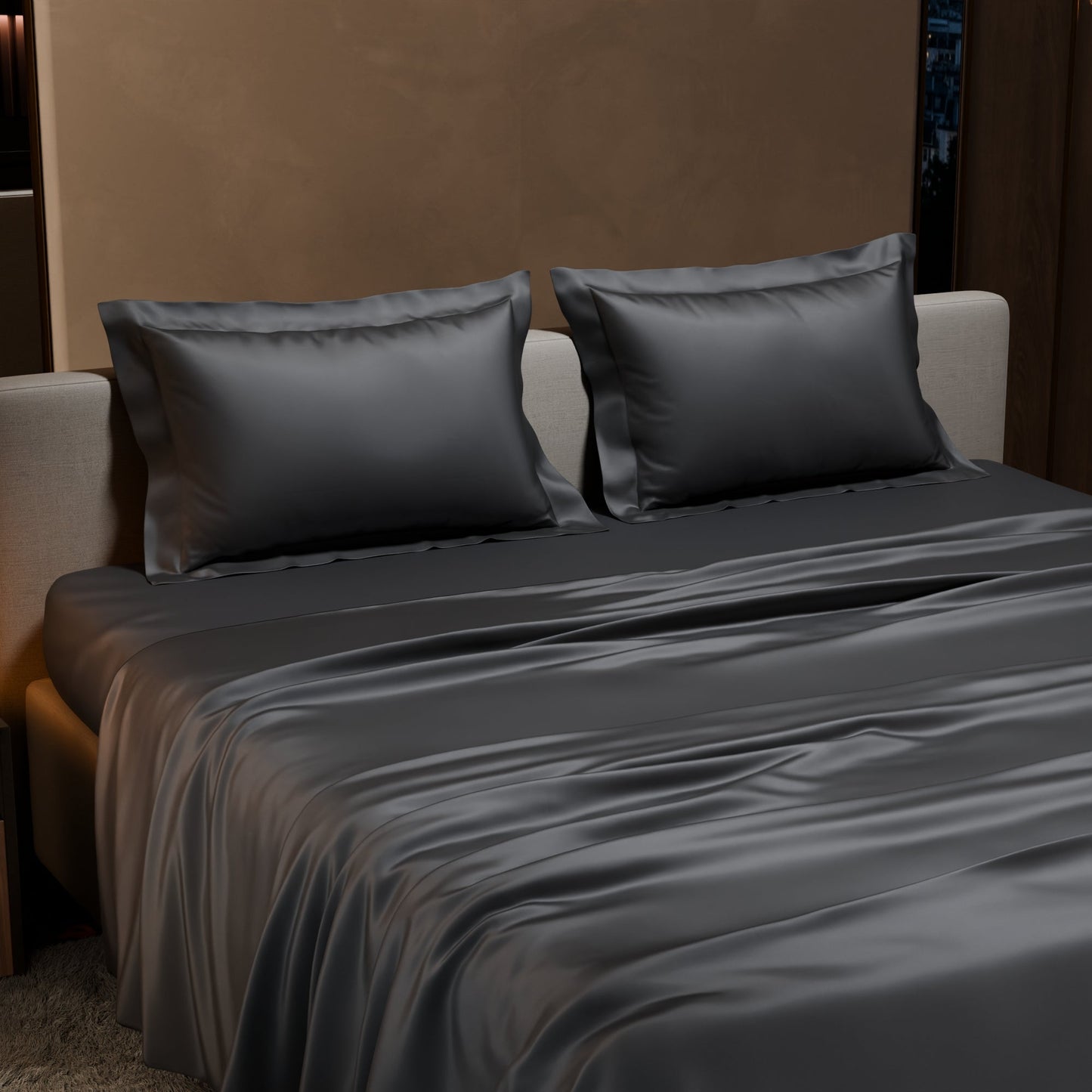 Twilight Embrace Flat Bedsheet Set