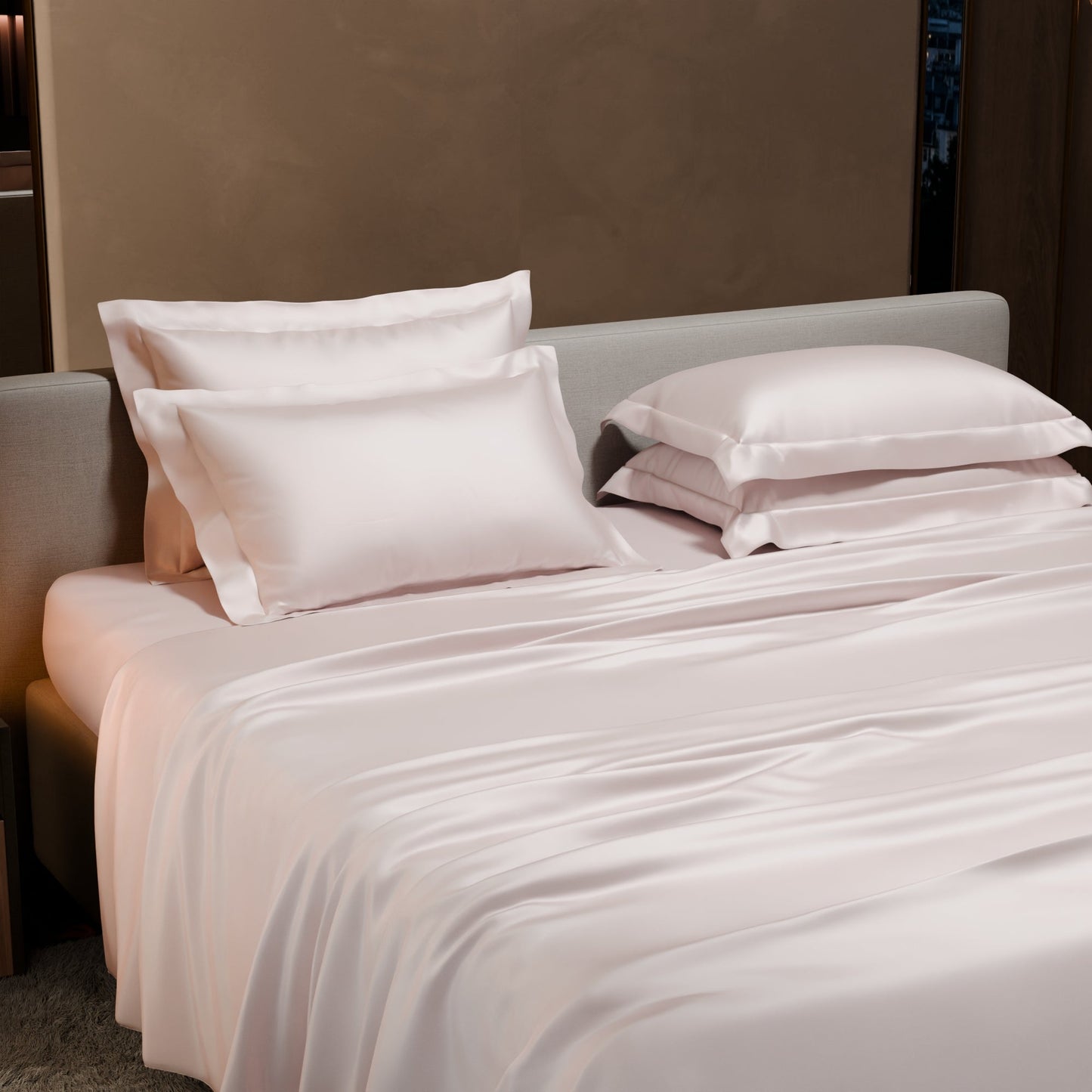 Blushing Pink Flat Bedsheet Set