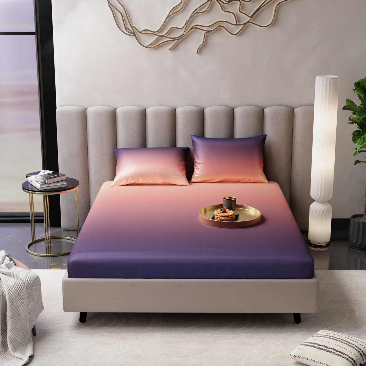 Sunset Kiss Fitted Bedsheet Set