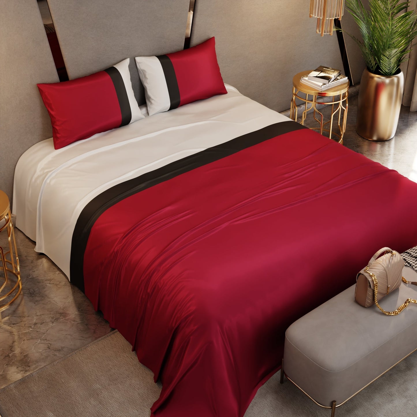 Chic Paris Bands Bedsheet Set
