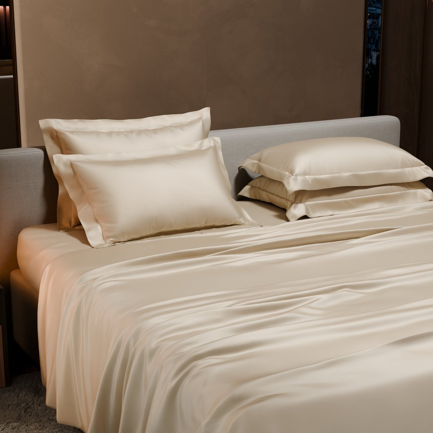 Charming Ivory Flat Bedsheet Set